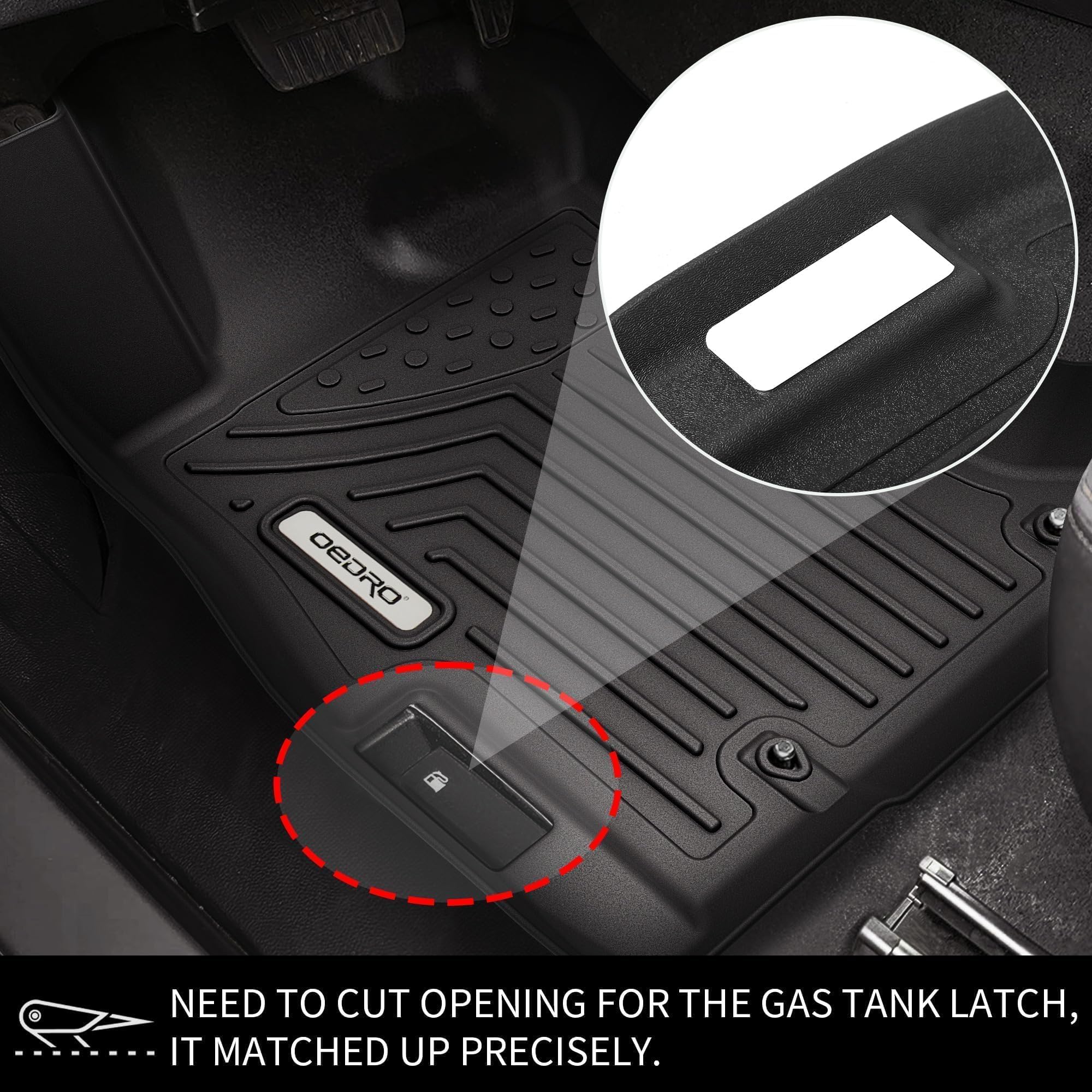 Oedro Floor Mats For 2018-2023 Subaru Crosstrek/ 2017-2023 Subaru Impreza, Custom Fit All Weather Subaru Crosstrek Accessories 2
