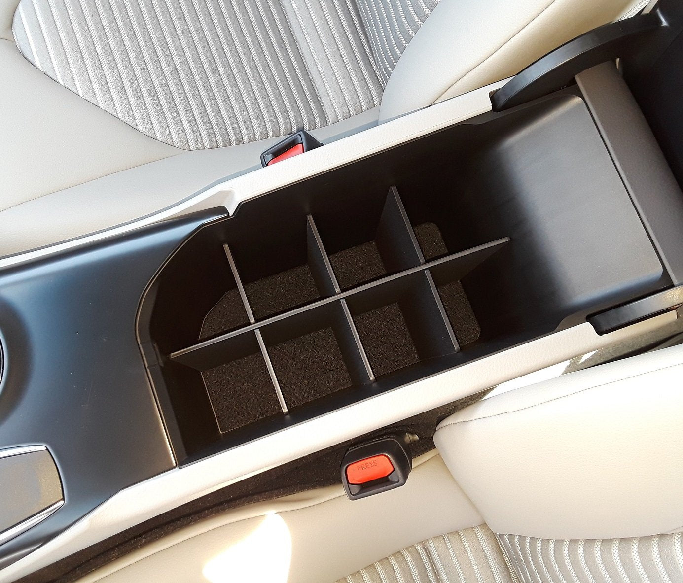 Vehicle Ocd - Center Console Organizer For Toyota Camry L/Le/Se (2018-2019) (Not For Xle Or Xse) - Made In Usa - Slx136
