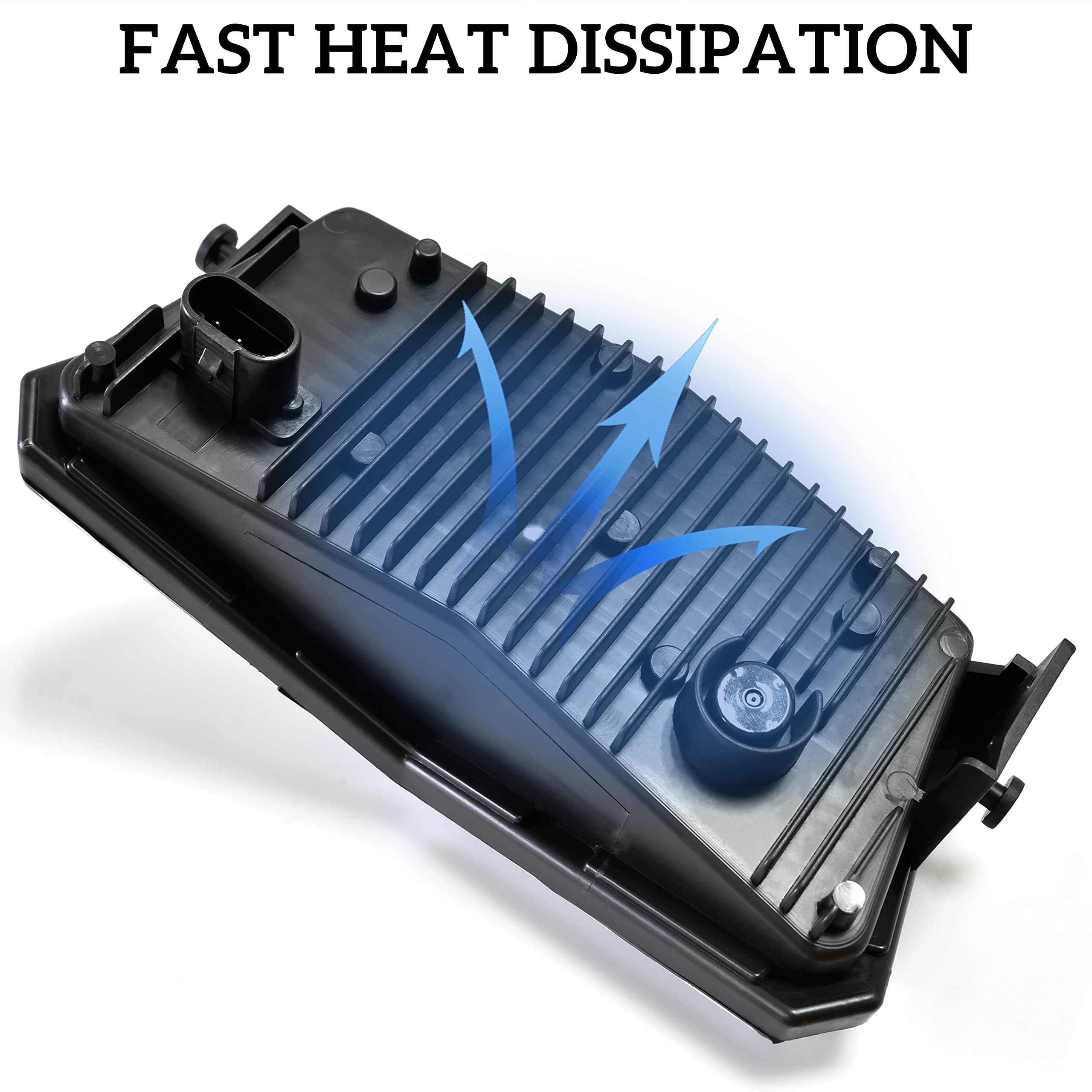 SAUTVS LED Headlight Assembly for Polaris Sportsman 2017-2024, Clear Pod Light with High Beam DRL Halo Rings, Model ZP-YJ-030501-011