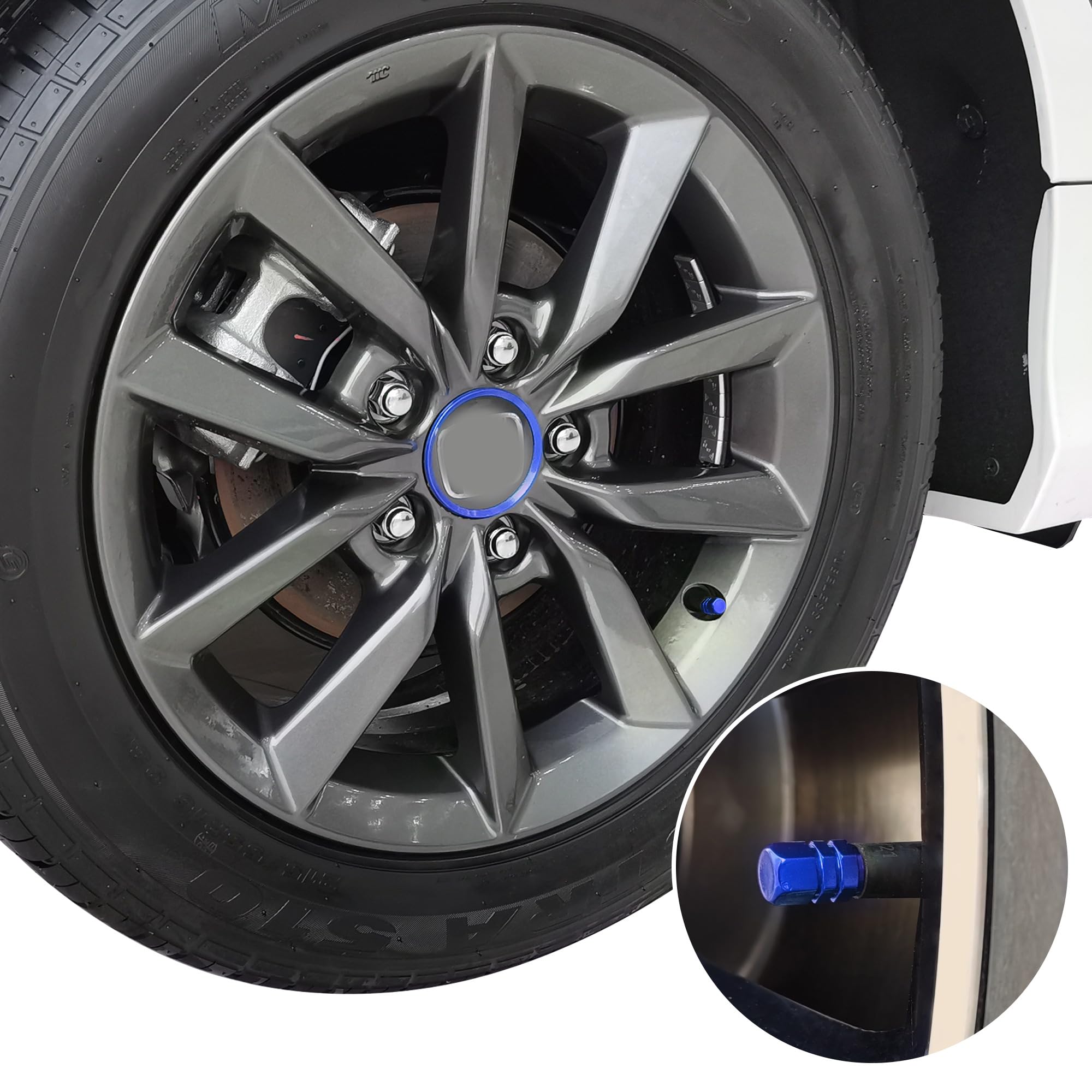 For Honda Civic 2016-2023 Wheel Center Caps Hub Trim Rings, For Honda Accord Crv Cr- V Tire  Hubcap Accessories Aluminum Alloy-
