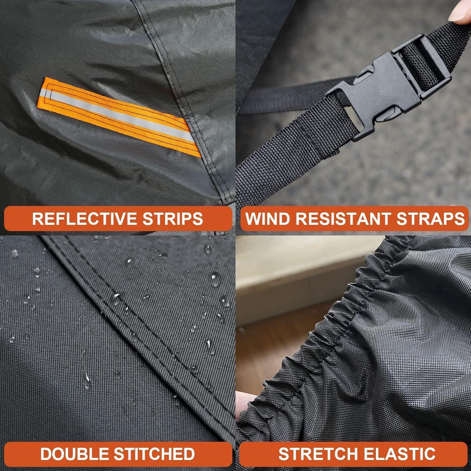 Kayme 7 Layers Truck Cover Waterproof All Weather, Heavy Duty Outdoor Pickup Cover Sun Rain Uv Protection, Universal Fit (Length