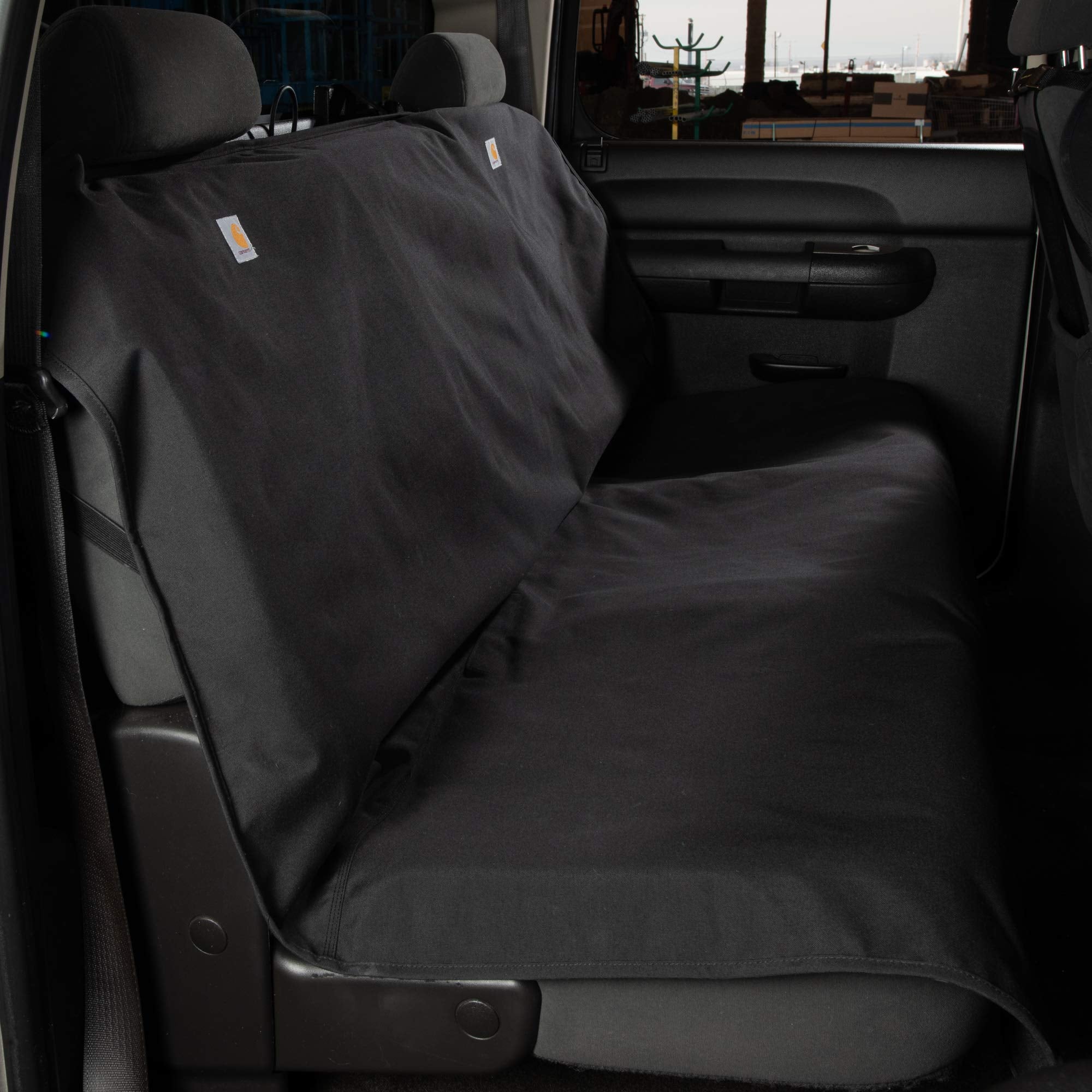 Carhartt Quick-Fit Nylon Duck Seat Protector, Durable Pet Seat Cover, Bucket Seat & Bench Seat Throws
