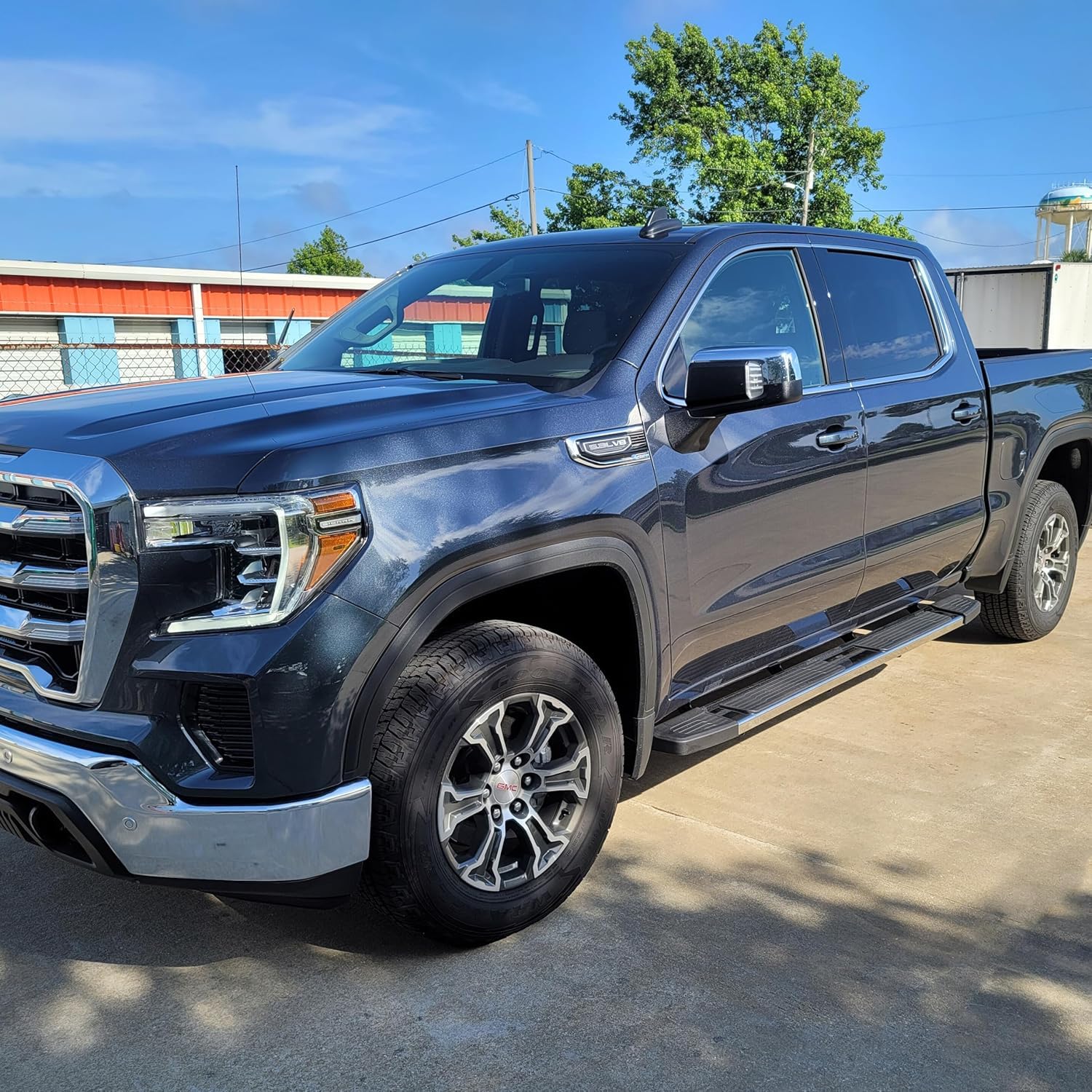 COMNOVA 6-Inch Stainless Steel Running Boards for 2019-2025 Chevy Silverado 1500 & 2020-2025 Sierra Crew Cab Model 15835S6-SS