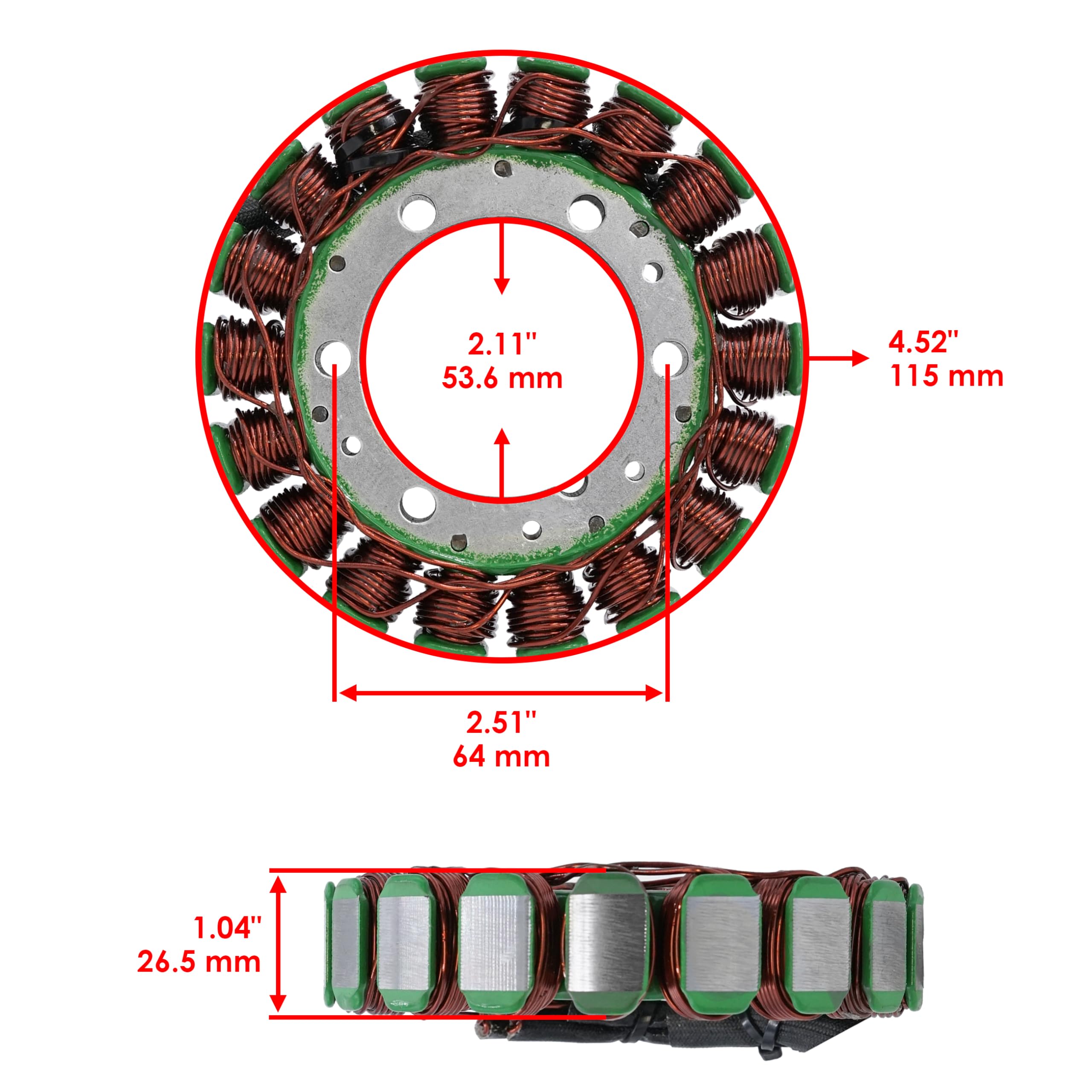 Caltric Stator & Gasket & Regulator Compatible With Honda Vt600Cd Shadow 600 Vlx Deluxe 1993-1998