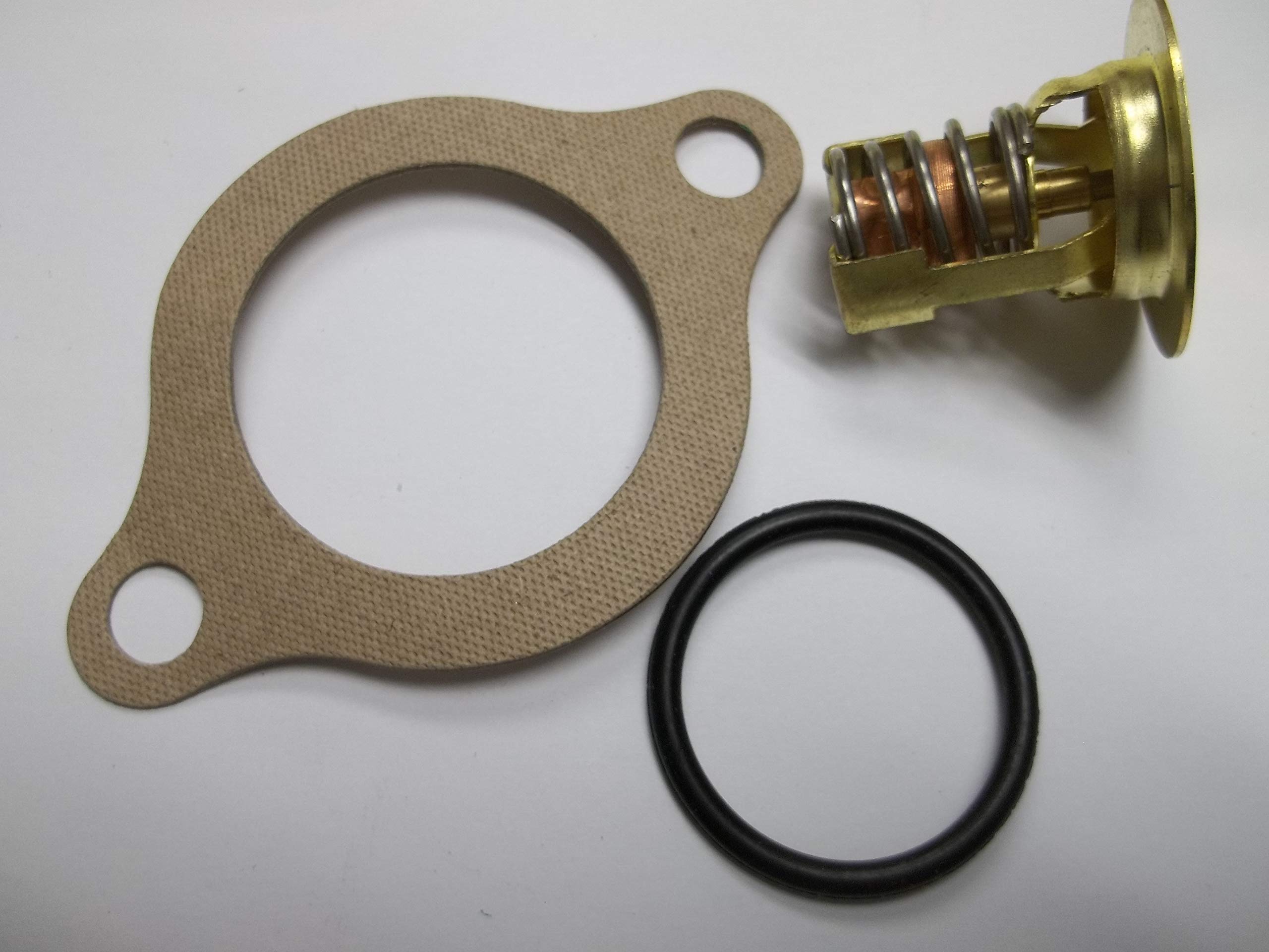 Thermostat Kit With Gasket For Omc And Volvo Penta 4.3, 5.0, 5.7, 5.8 18-3677, 383307, 3856961 4.3L 5.0L 5.7L 5.8L V6 V8 Ford Ch