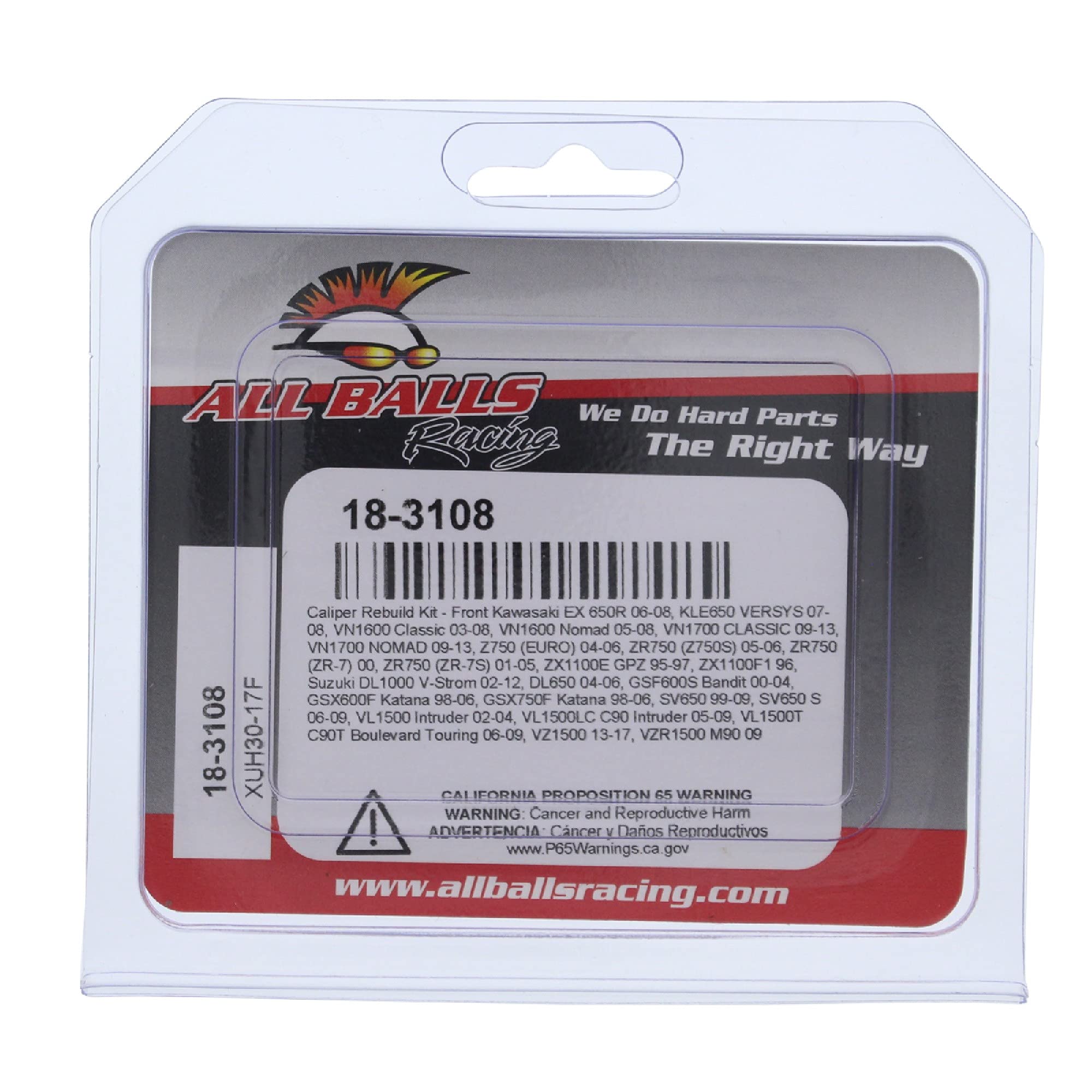 All Balls Racing 18-3108 Caliper Rebuild Kit