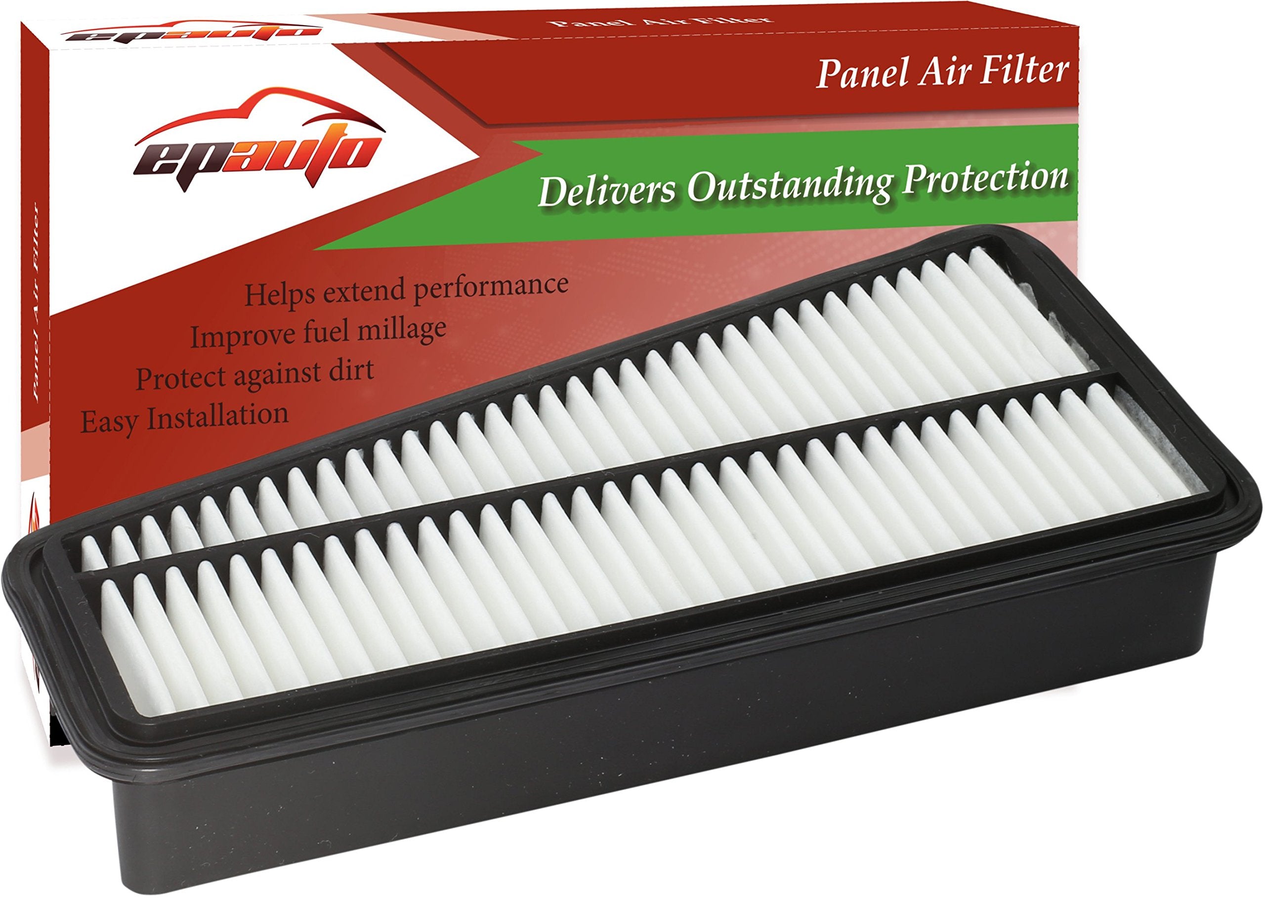 EPAuto GP683 (17801-0P010 / CA9683) Replacement for Toyota Rigid Panel V6 Engine Air Filter for 4Runner (2003-2009), FJ Cruiser 