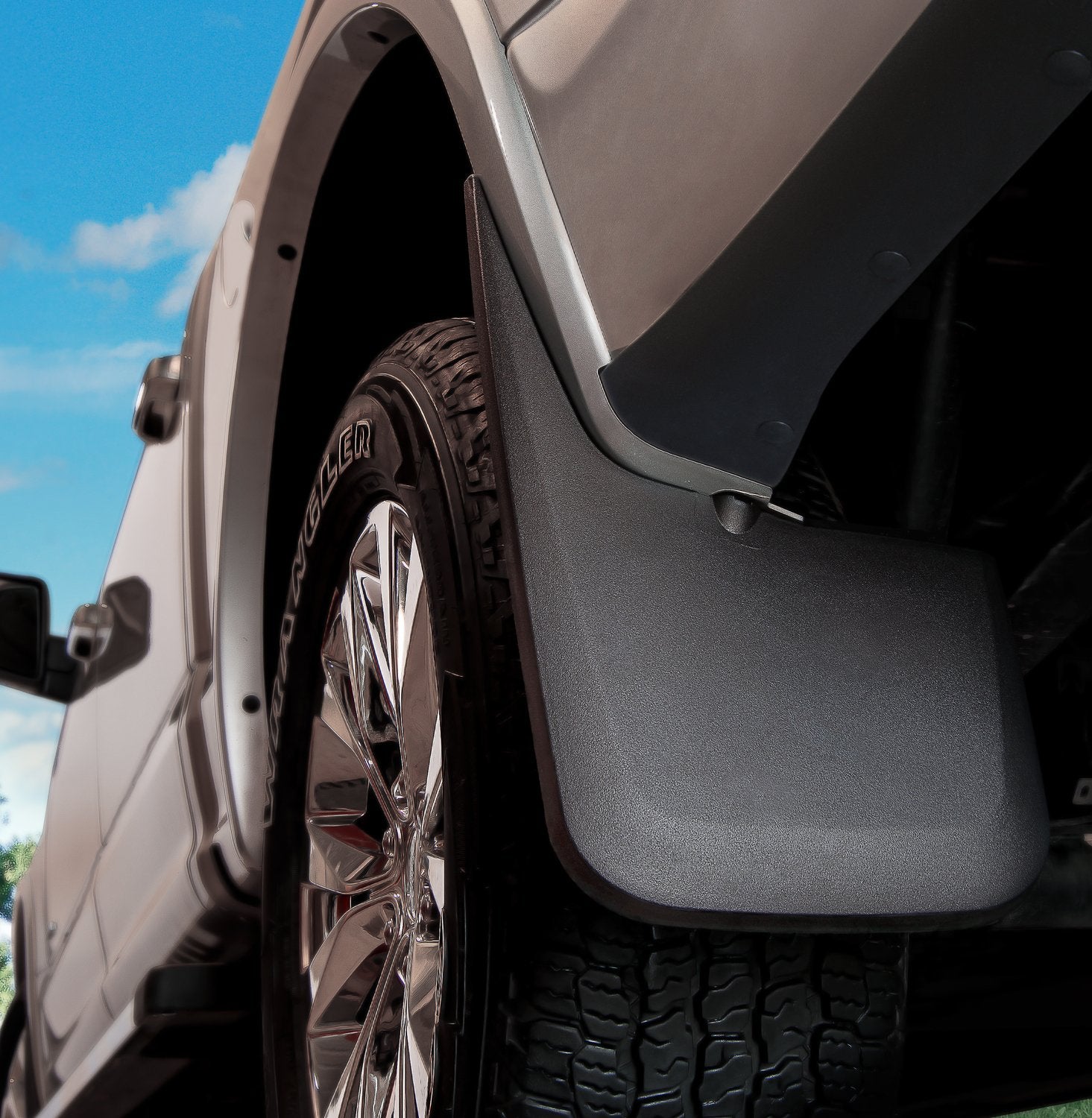 Husky Liners - Front & Rear Mud Guards | 2017-2022 Ford F-250/F-350 W/Single Rear Wheels & Oem Fender Flares, Front & Rear Set - Black, 4 Pc | 58476