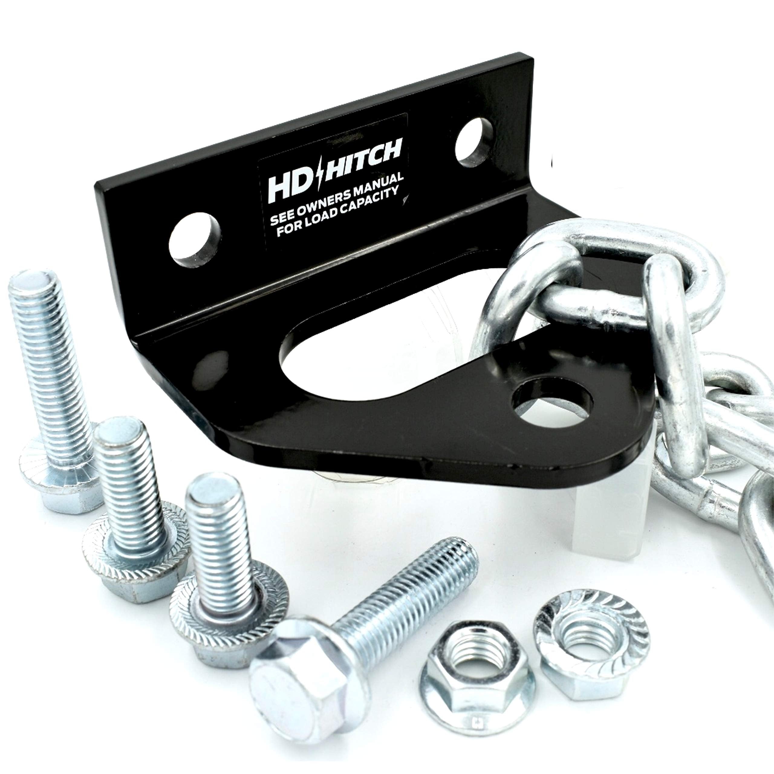 Universal Tow Hitch 1/4(6mm) Thick Heavy Duty Steel Fits Exmark Lazer-Z Next LazerZ X Series, Toro ZMaster Hustler Super Z FasTr