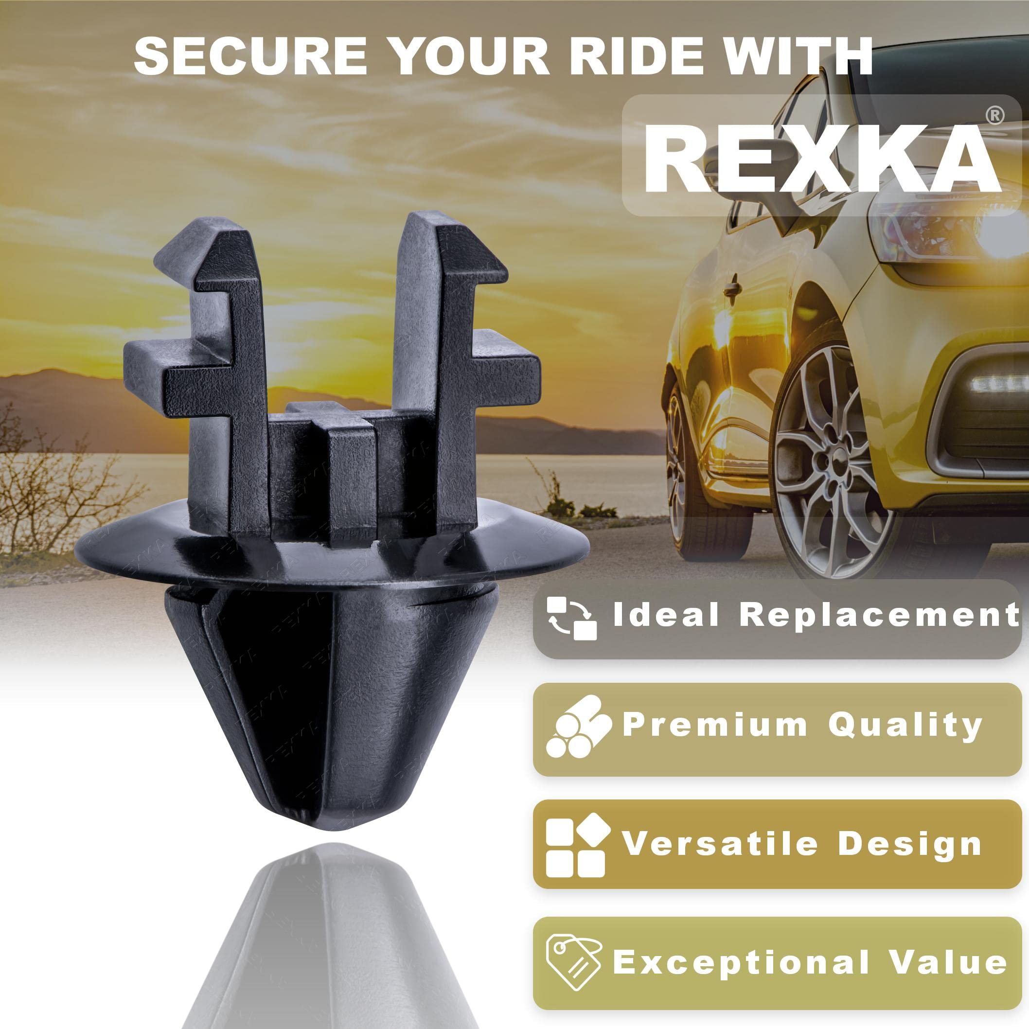 Rexka 10pcs Radiator Shroud Air Deflector Cowl Grille Retainer Clip W708771-S300 Compatible with Ford Expedition F-150 F-250 F-3