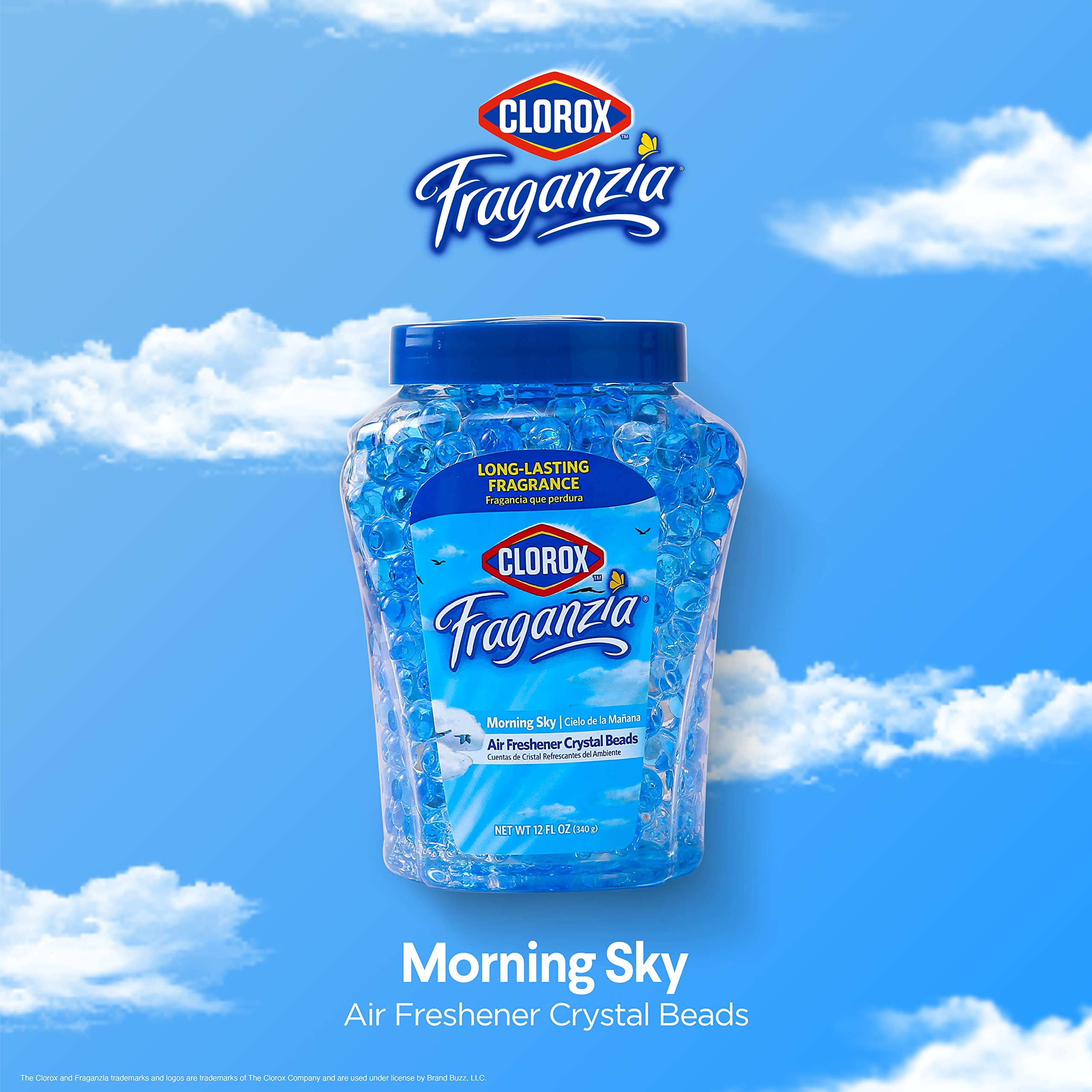 Clorox Fraganzia Crystal Beads Air Freshener Value Pack | Long-Lasting Air Freshener Beads | Gel Beads Air Freshener in Morning