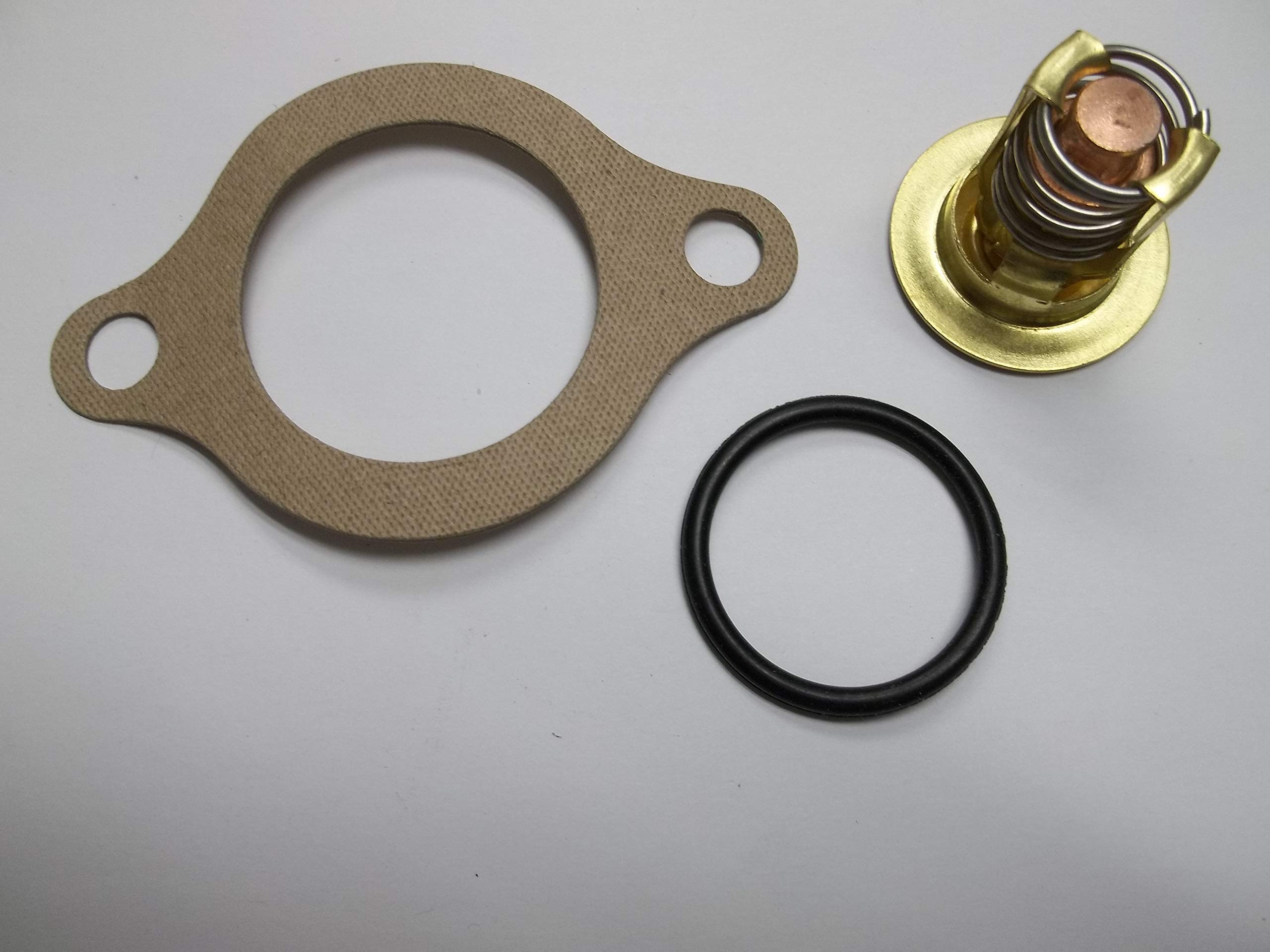 Thermostat Kit With Gasket For Omc And Volvo Penta 4.3, 5.0, 5.7, 5.8 18-3677, 383307, 3856961 4.3L 5.0L 5.7L 5.8L V6 V8 Ford Ch