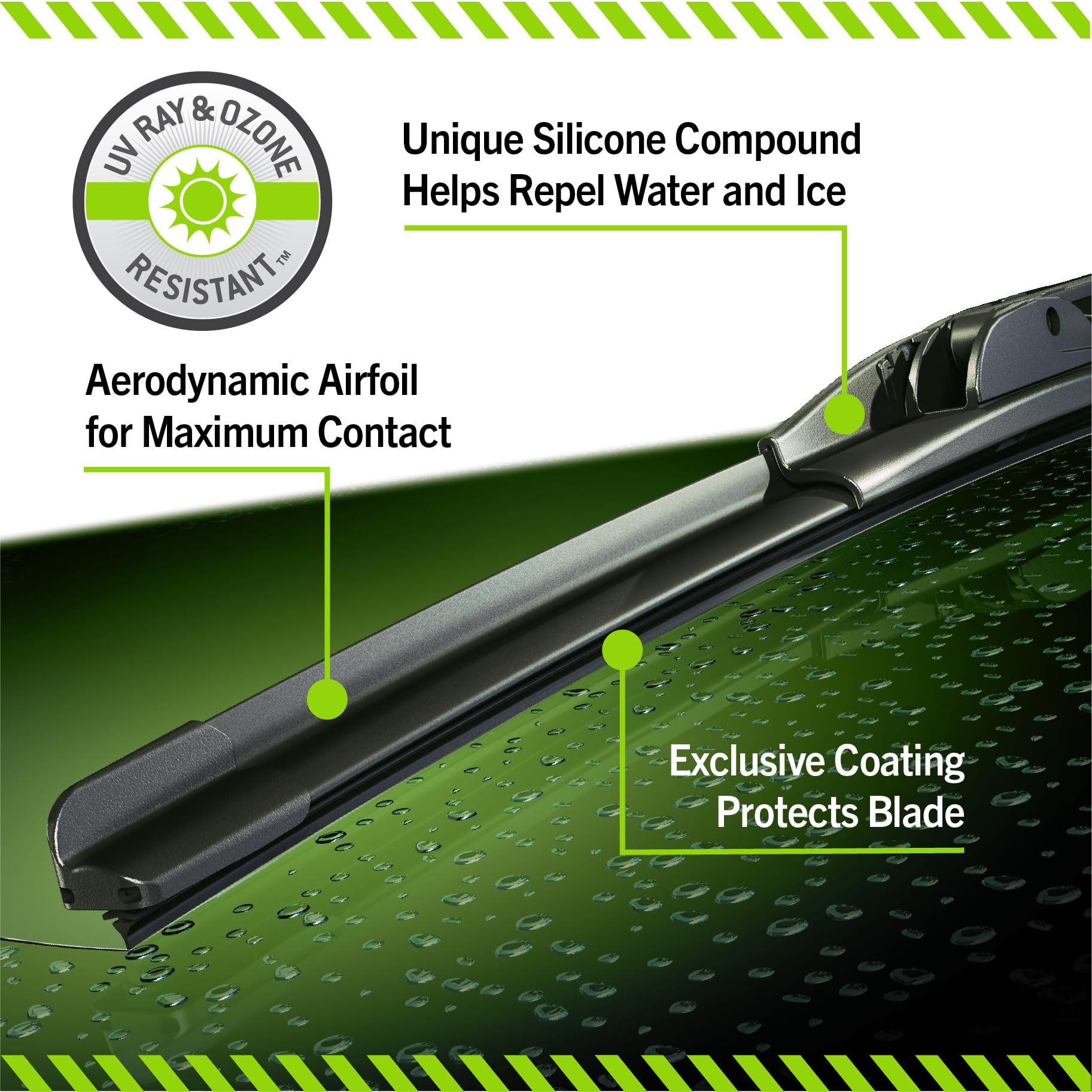 Trico Silicone Ceramic 19'' Super Premium Automotive Replacement Windshield Wiper Blade (Pack Of 1), Easy To Install Ceramic Coa