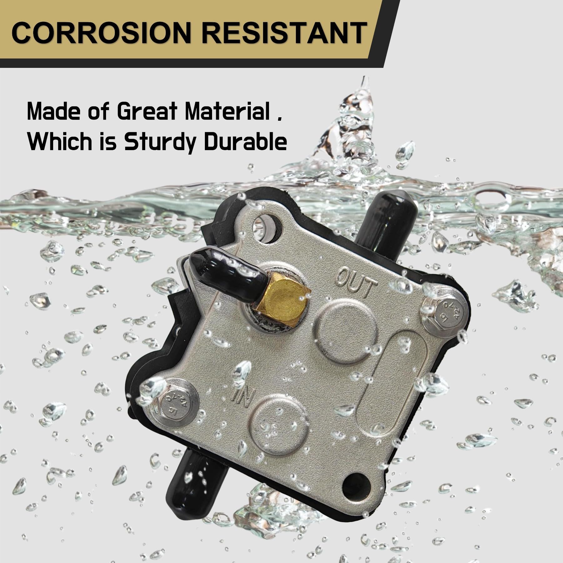 JLM MARINE 14360A78 Fuel Pump for Mercury Mariner 2 Stroke 30-300 HP Outboard Models 14360A73 14360A43 14360A50