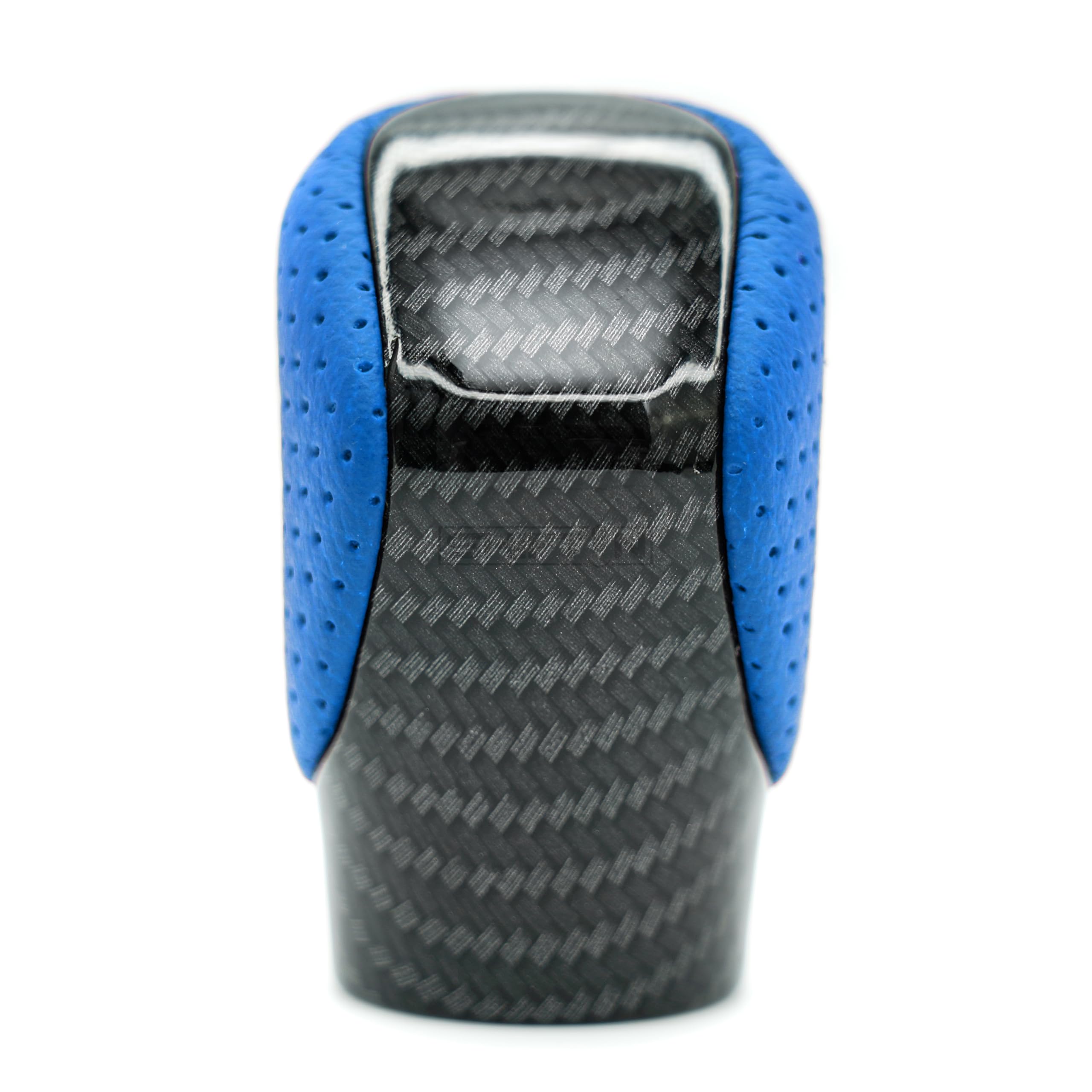 Shiftin Gear Shift Knob Shifter For Lexus Es Gs Gx Is Nx Rc Rx 200T 300 350 3450H 450Hl 350L (Blue Leather/Carbon Fiber Pattern)