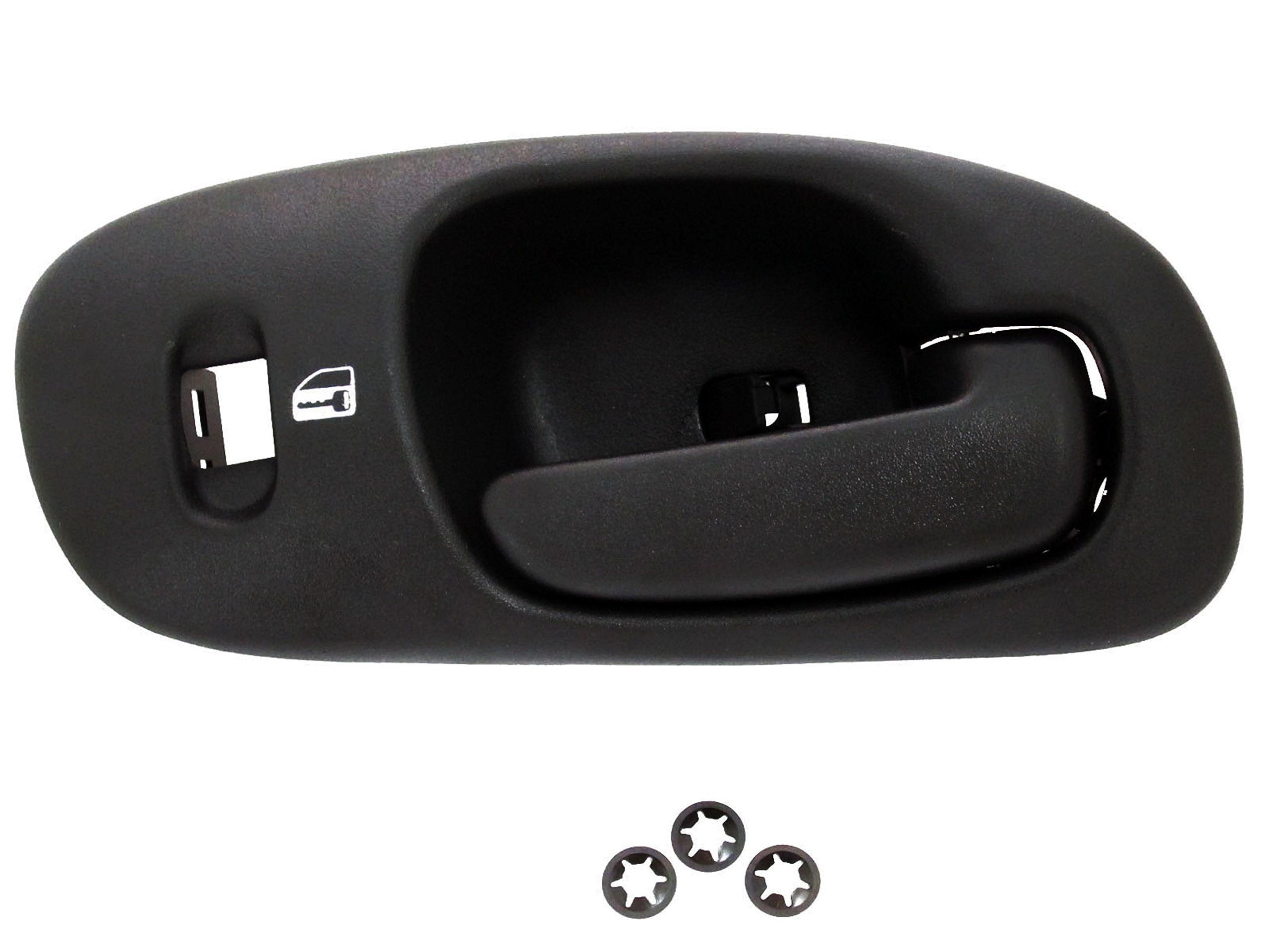 Dorman 82089 Front Passenger Side Interior Door Handle Compatible With Select Dodge Models, Black; Textured