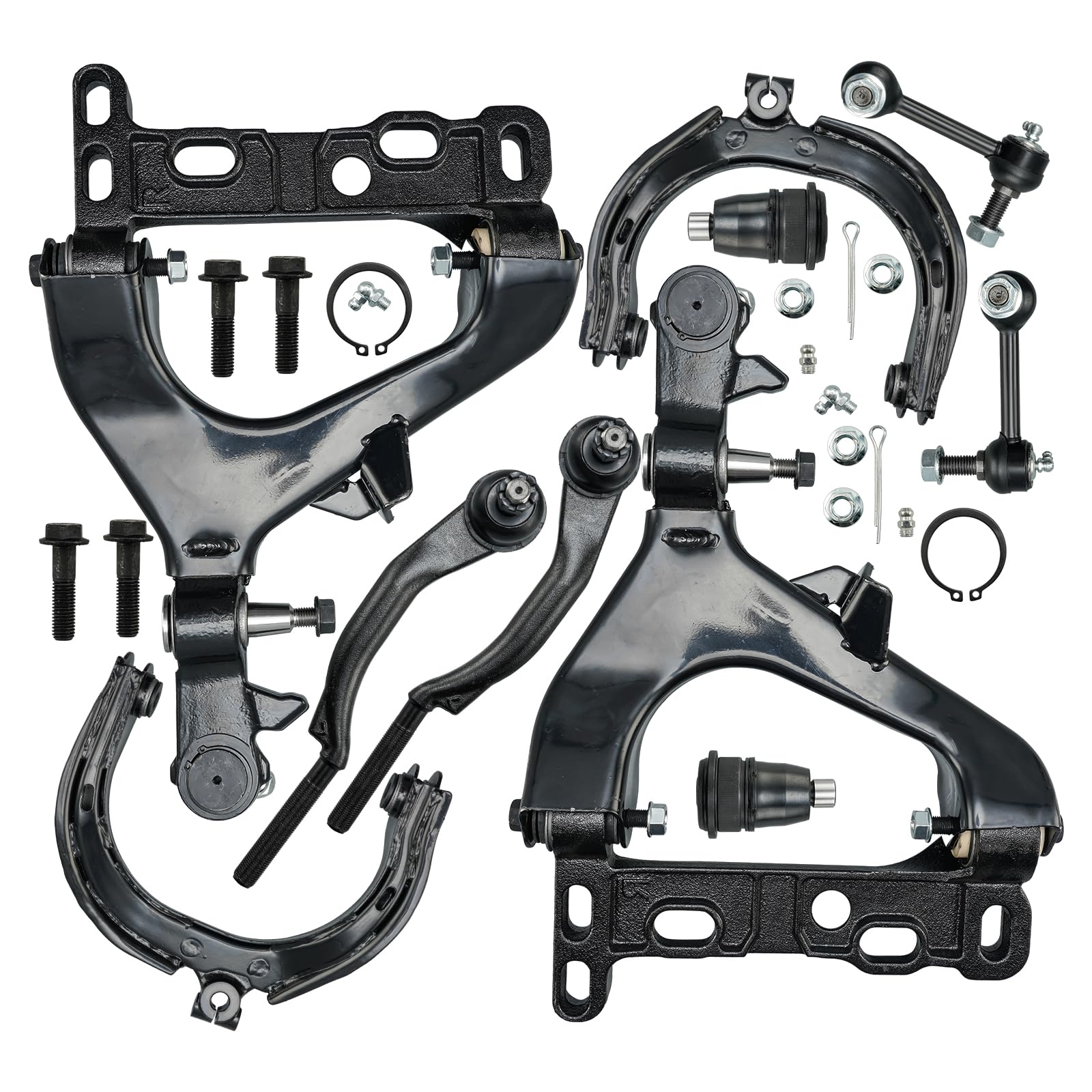 KAC Front Lower Control Arm Front Suspension Kit Fit for Chevy Trailblazer GMC Envoy XL Buick Rainier 9-7X Ascender Automotive R