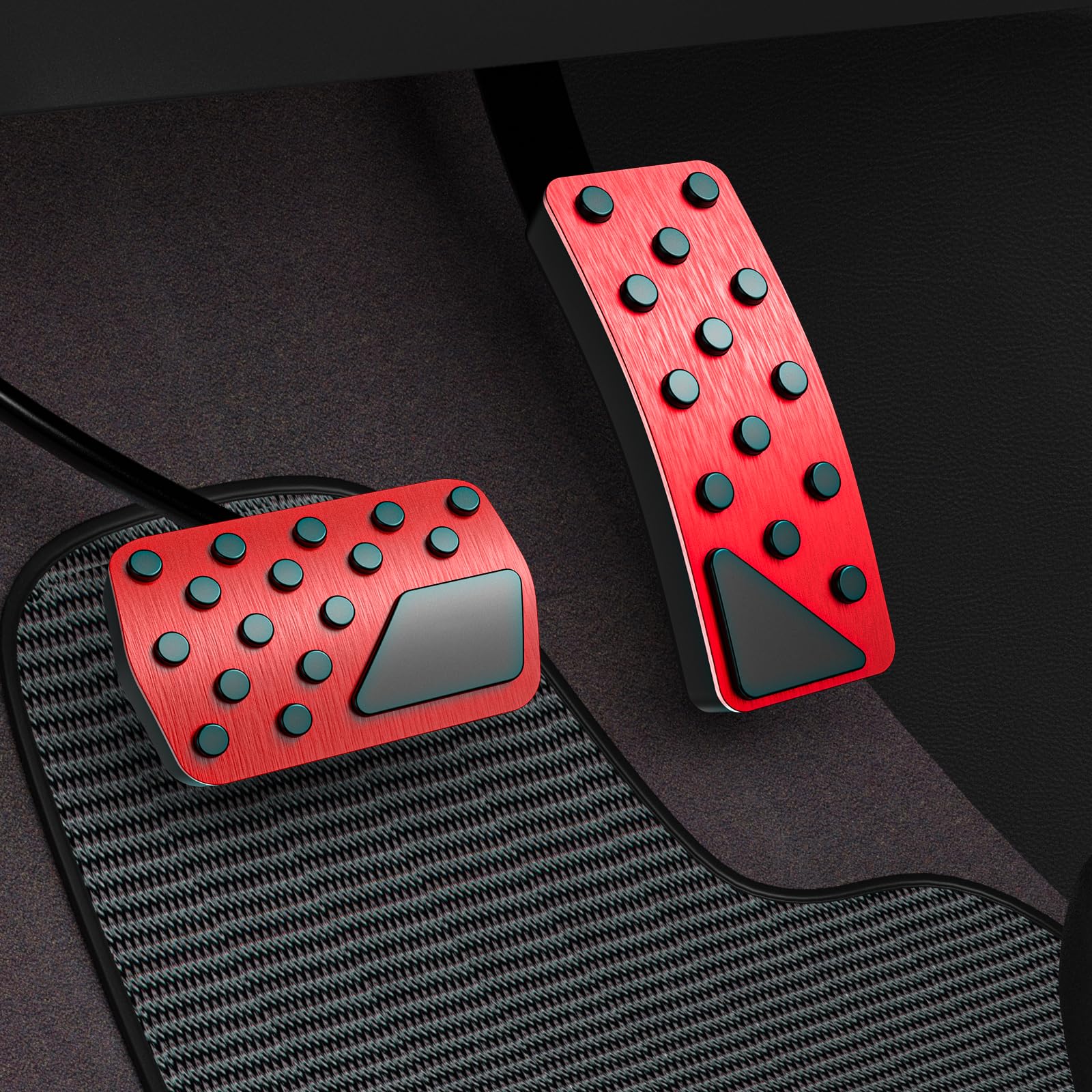 Tdofyh Car Pedal Cover For Dodge Durango Jeep Grand Cherokee 2011-2024 2025 Aluminum Alloy No Drilling Aluminum Brake And Accele