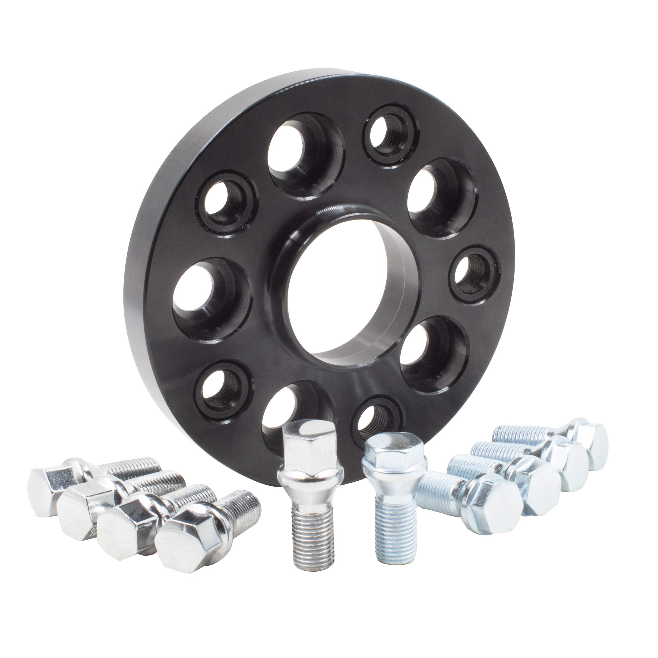 Wheel Accessories Parts 1 Pc Hub Centric Euro Wheel Spacer Adapter 20Mm Thick 57.1Mm Hub Adapts 5X100 Bolt Pattern To 5X112 Bolt Pattern Includes M14X1.5 Chrome Bolts Fits Vw & Audi
