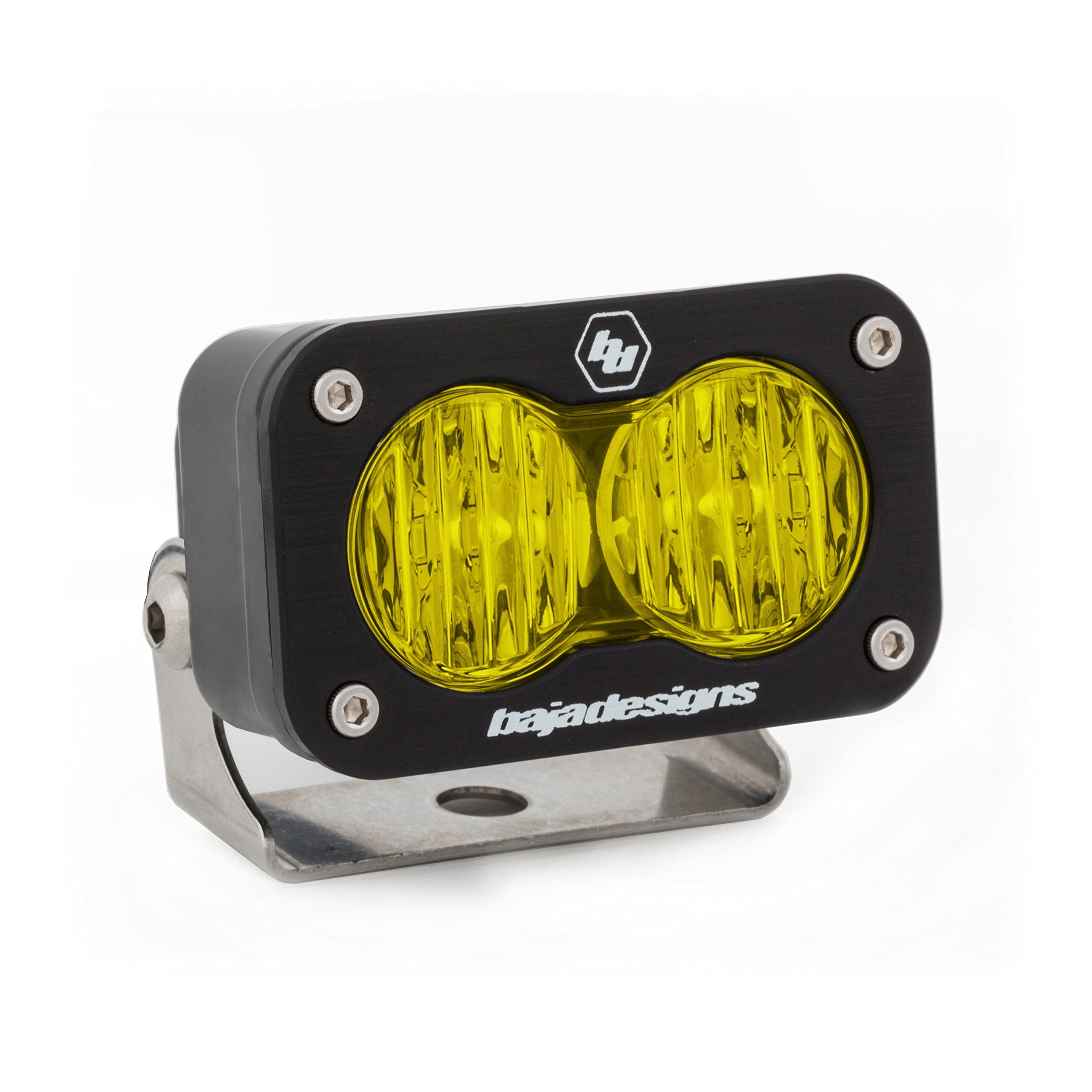 Baja Designs S2 Sport Black LED Light Pod (Wide Cornering; Amber)