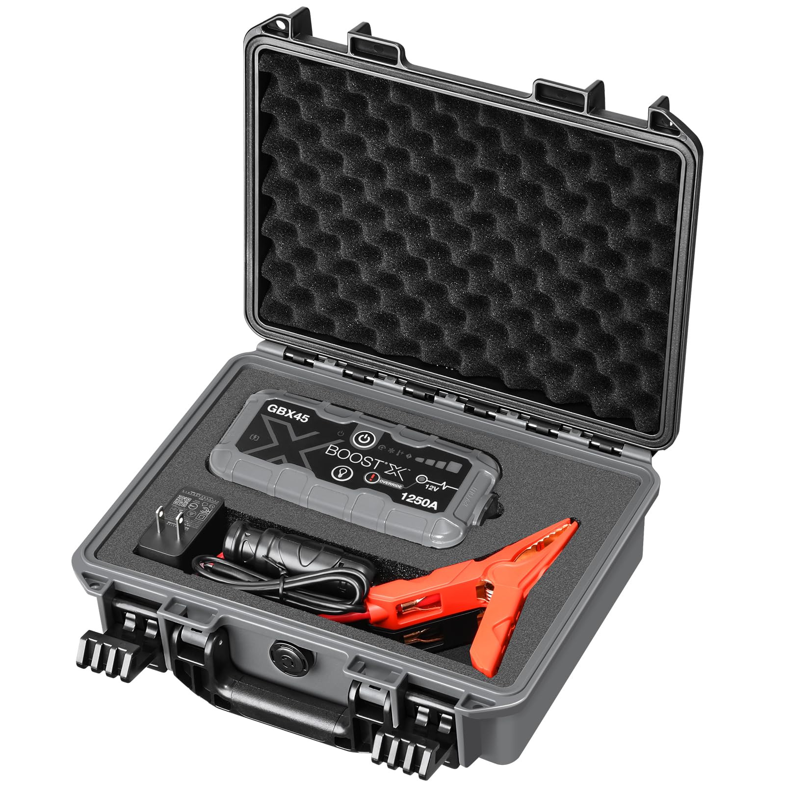 Case for NOCO Boost X GBX45 - Waterproof Hard Shell Carrying Case with Custom Pre-Cut Foam, Shockproof Protective Travel Box Com