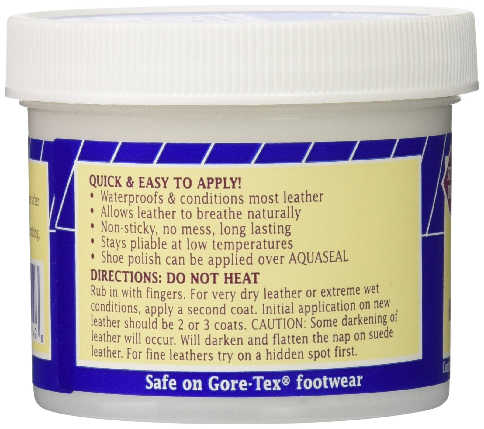 Aquaseal Leather Waterproof Cream - 4-Ounce, Effective Protection for Leather, Model 283835