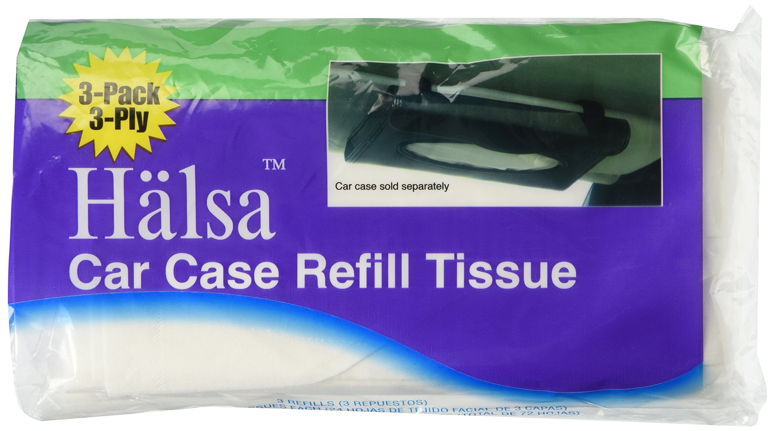 Halsa TS3 Auto Visor Tissue Refills, 3 Piece