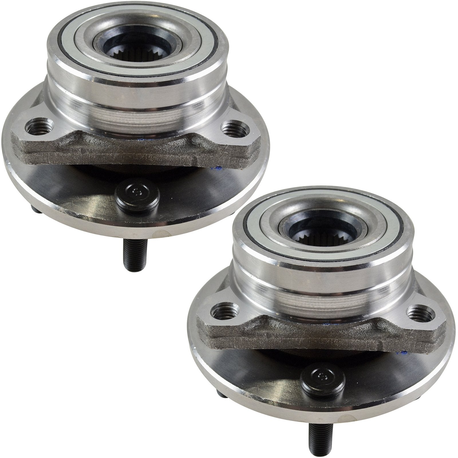 Trq Front Wheel Hub Bearings Assembly Set Compatible With 1996-2007 Ford Taurus 1995-2002 Lincoln Continental 1996-2005 Mercury