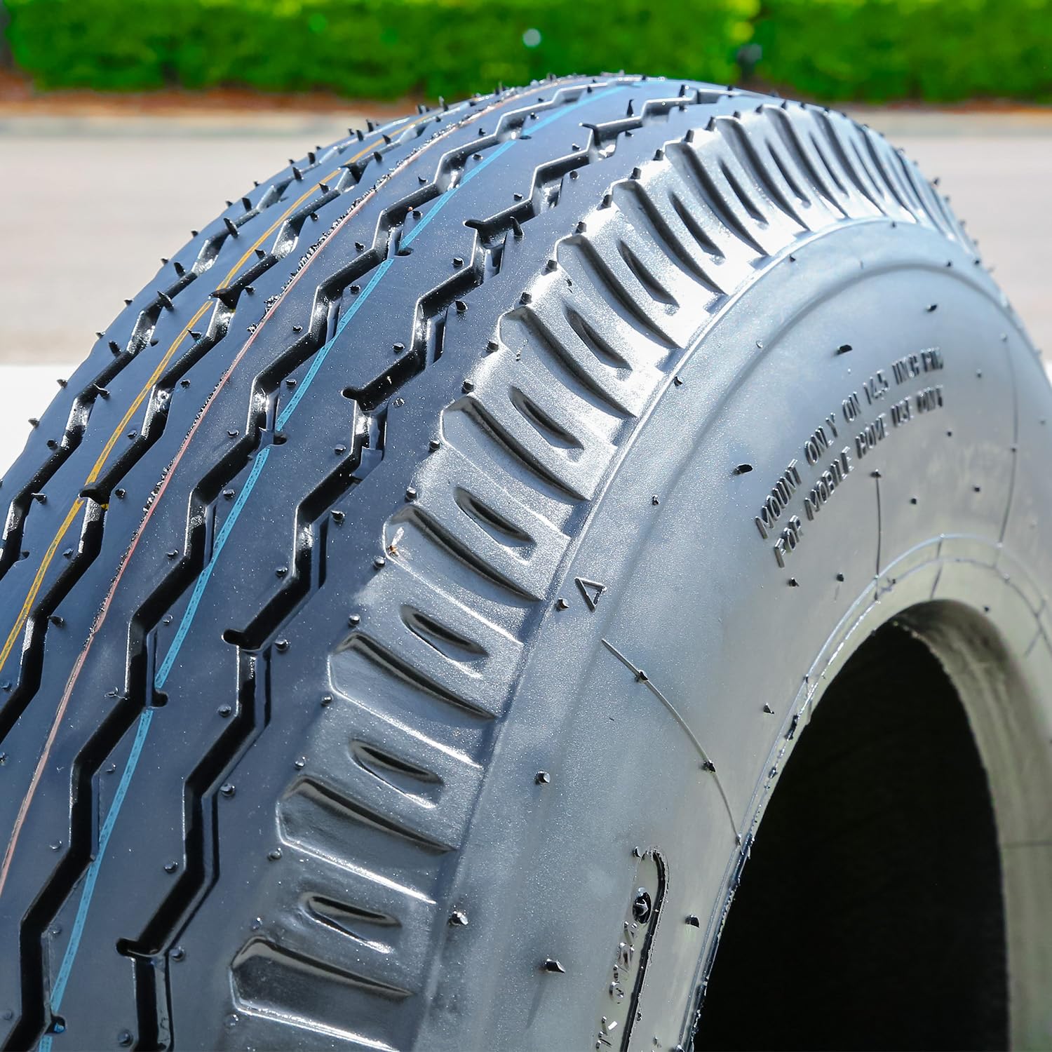 Grandforce GF704 Premium Mobile Home Trailer Tire, 8-14.5, Load Range G, 14-Ply, Black Side Wall, Synthetic Rubber