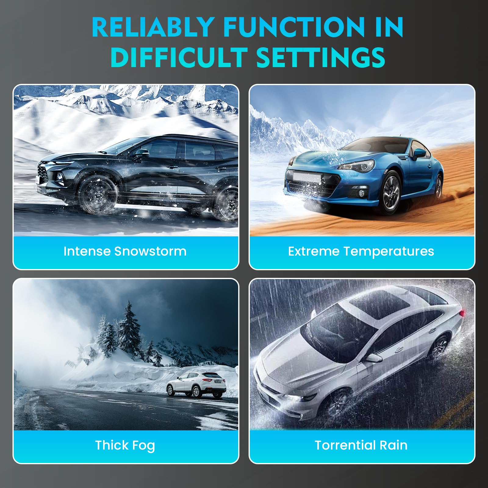 leepee Car Tire Pressure Monitoring System, Auto Security Alarm Systems Digital LCD Display Tyre Temperature Monitor USB/Solar T