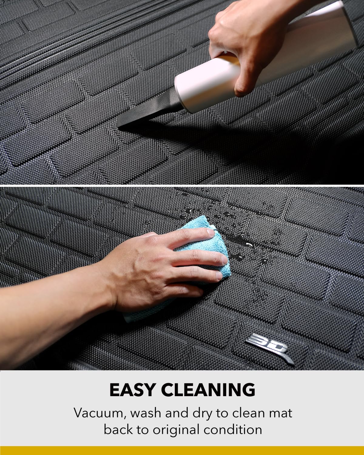 3D Maxpider Audi A6 Sedan 2012-2018 / S6 Sedan 2013-2018 Kagu Black Stowable Cargo Liner