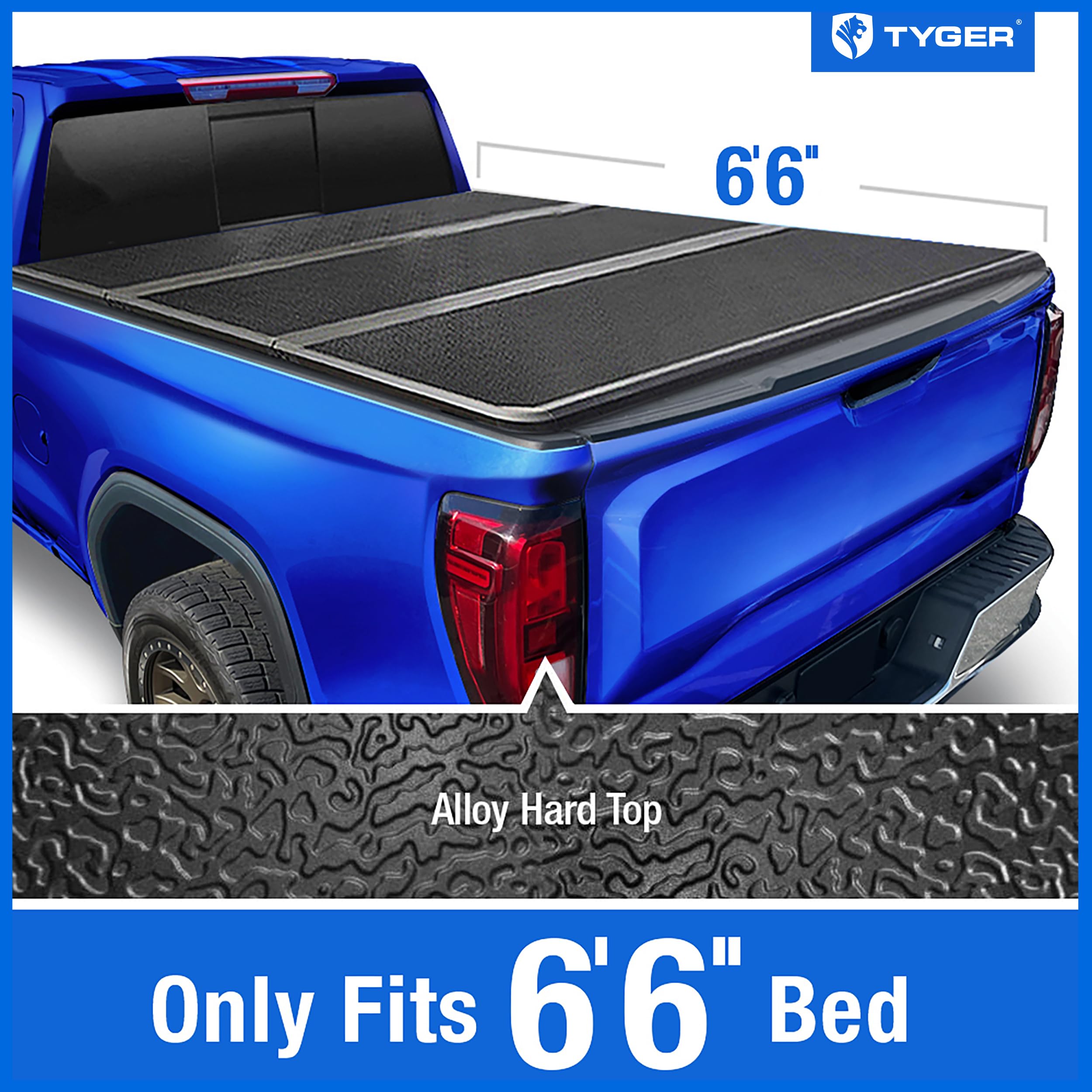 Tyger Auto T5 Alloy Hardtop Truck Bed Tonneau Cover Compatible With 2020-2025 Chevy Silverado Gmc Sierra 2500 3500Hd | 6'10'' (8