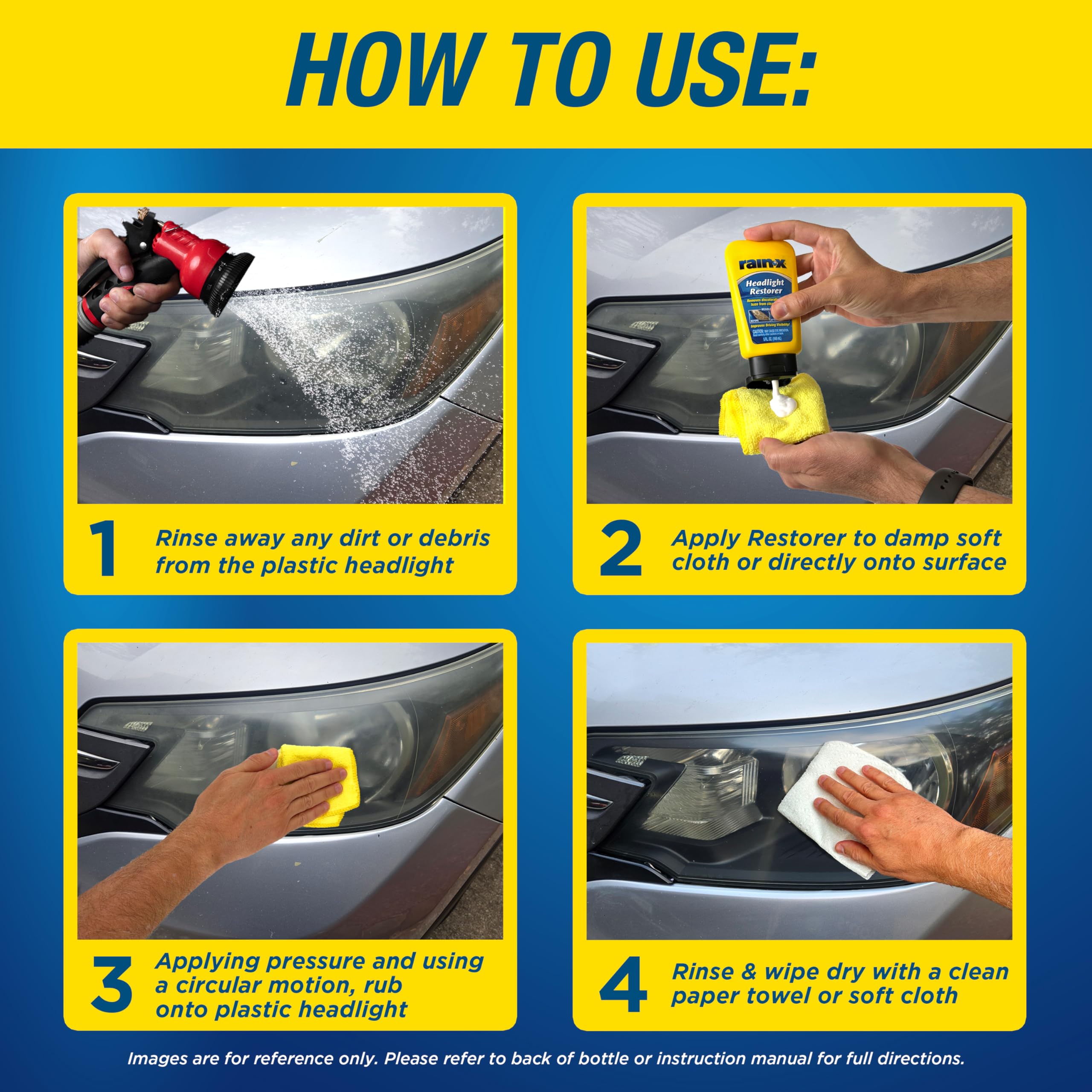 Rain-X 800001810 Headlight Restorer - 5 Fl Oz.