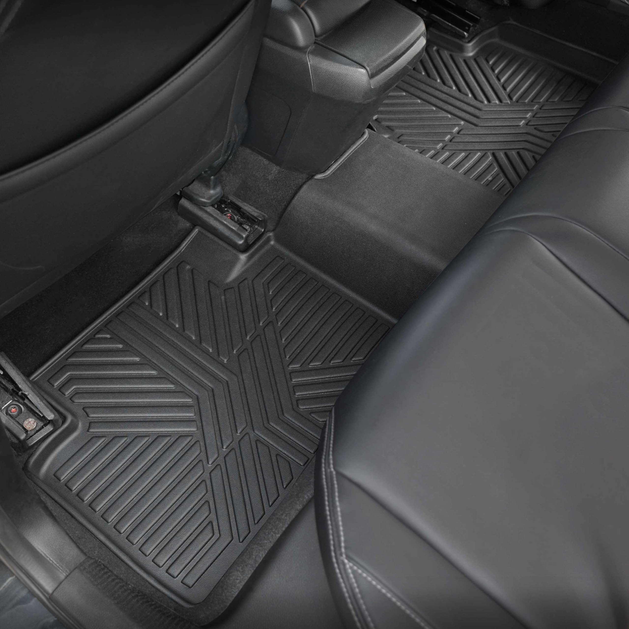 Karpal Floor Mats Fit For 2016-2021 Honda Civic Coupe/Sedan/Type R/Insight, 2017-2021 Honda Civic Hatchback, Front & 2Nd Row, Tp