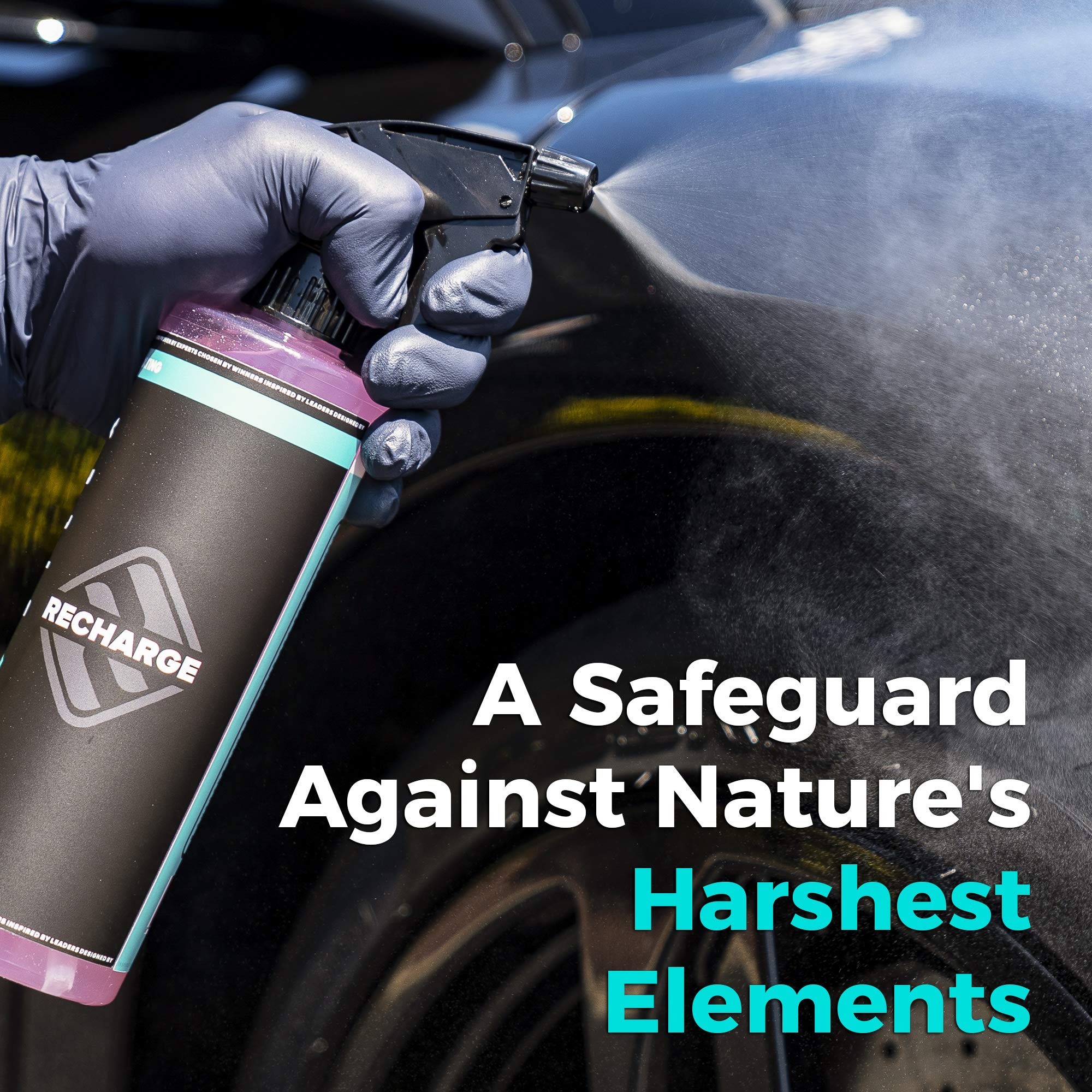 HydroSilex Recharge Car Ceramic Coating - Ultra Hydrophobic Detail Spray, 8 Fl Oz - 6 Months Protection, DIY Friendly