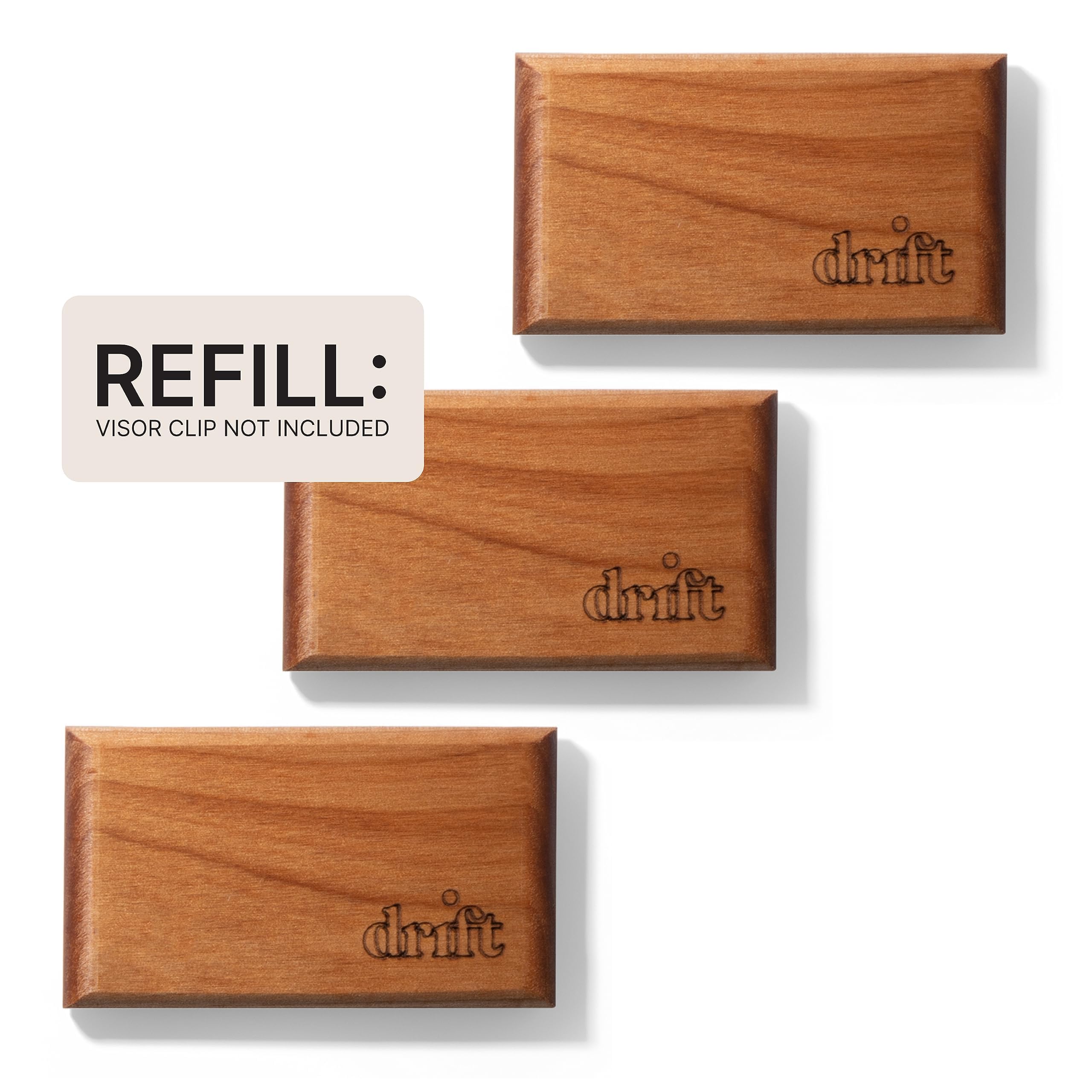 Drift Car Air Freshener - Wood Fragrance - Automotive Odor Eliminator - Car Fresheners Long Lasting - Pine Scent Refill - Pack o
