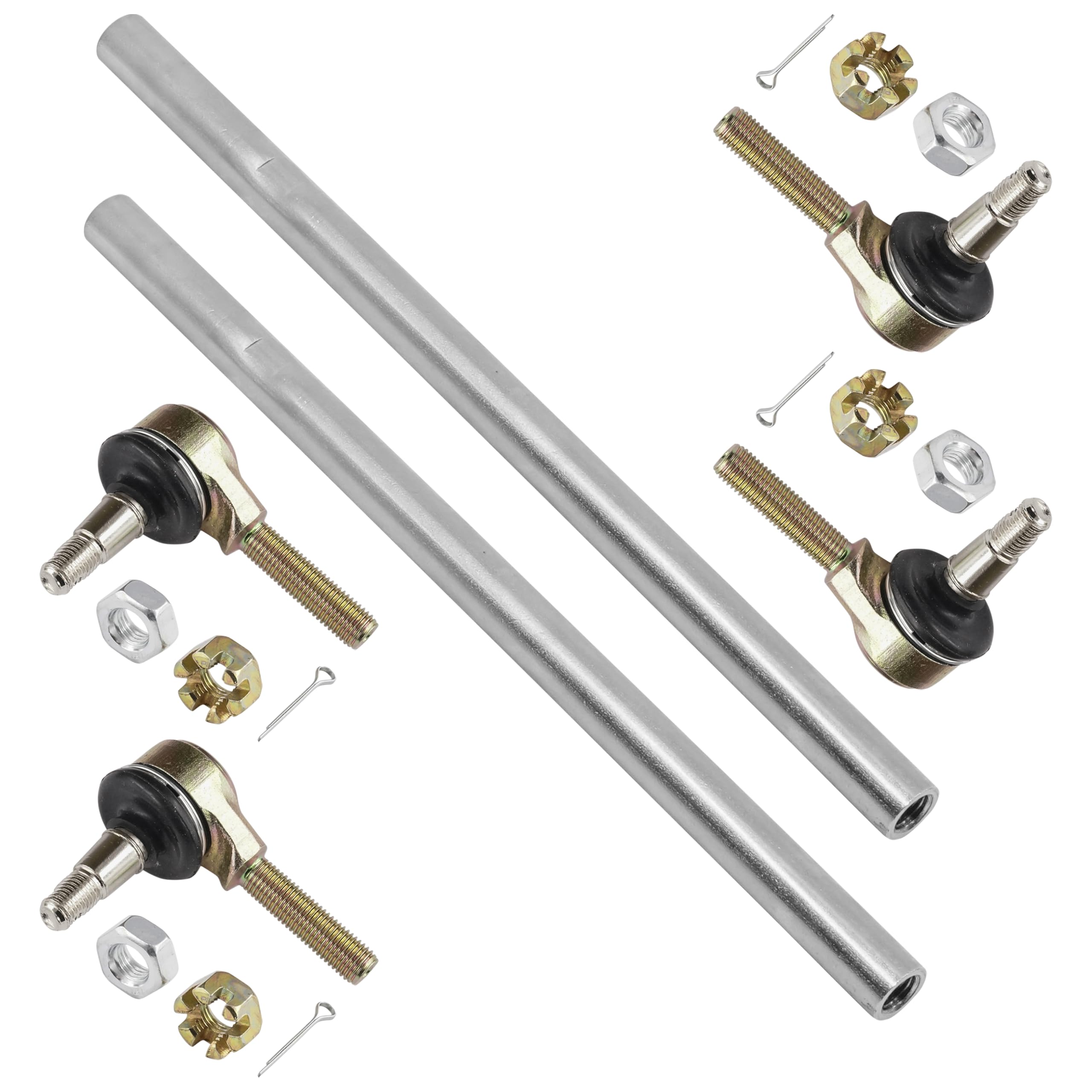 Caltric 2x Tie Rod With Ends Compatible with Yamaha Grizzly 90 YFM90 2019-2023 / Raptor 90 YFM90 Raptor 110 YFM110 2016-2024 / B