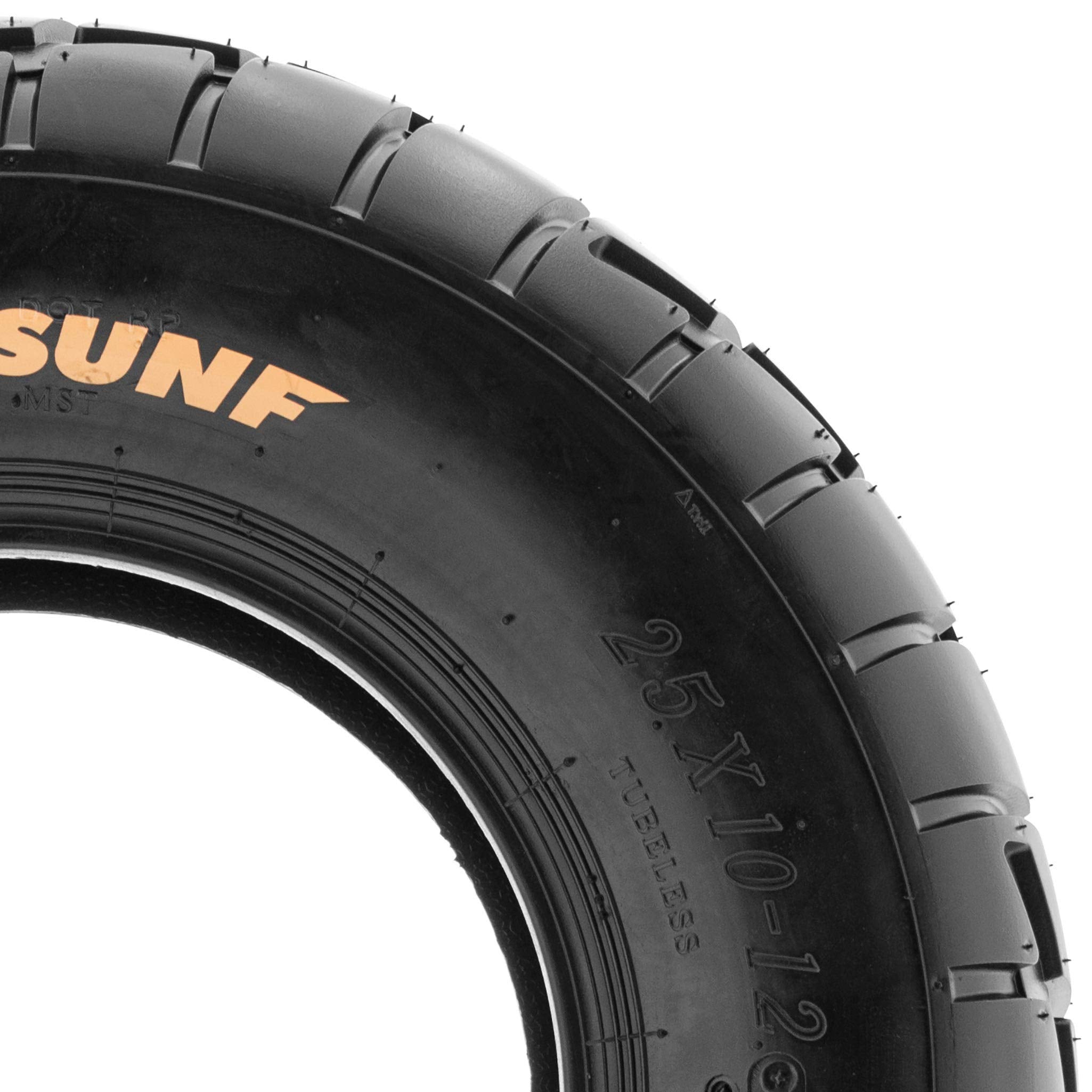 SunF A021 25x10-12 replacement ATV UTV Dirt Track & Flat Track Tire, 6 PR, Tubeless