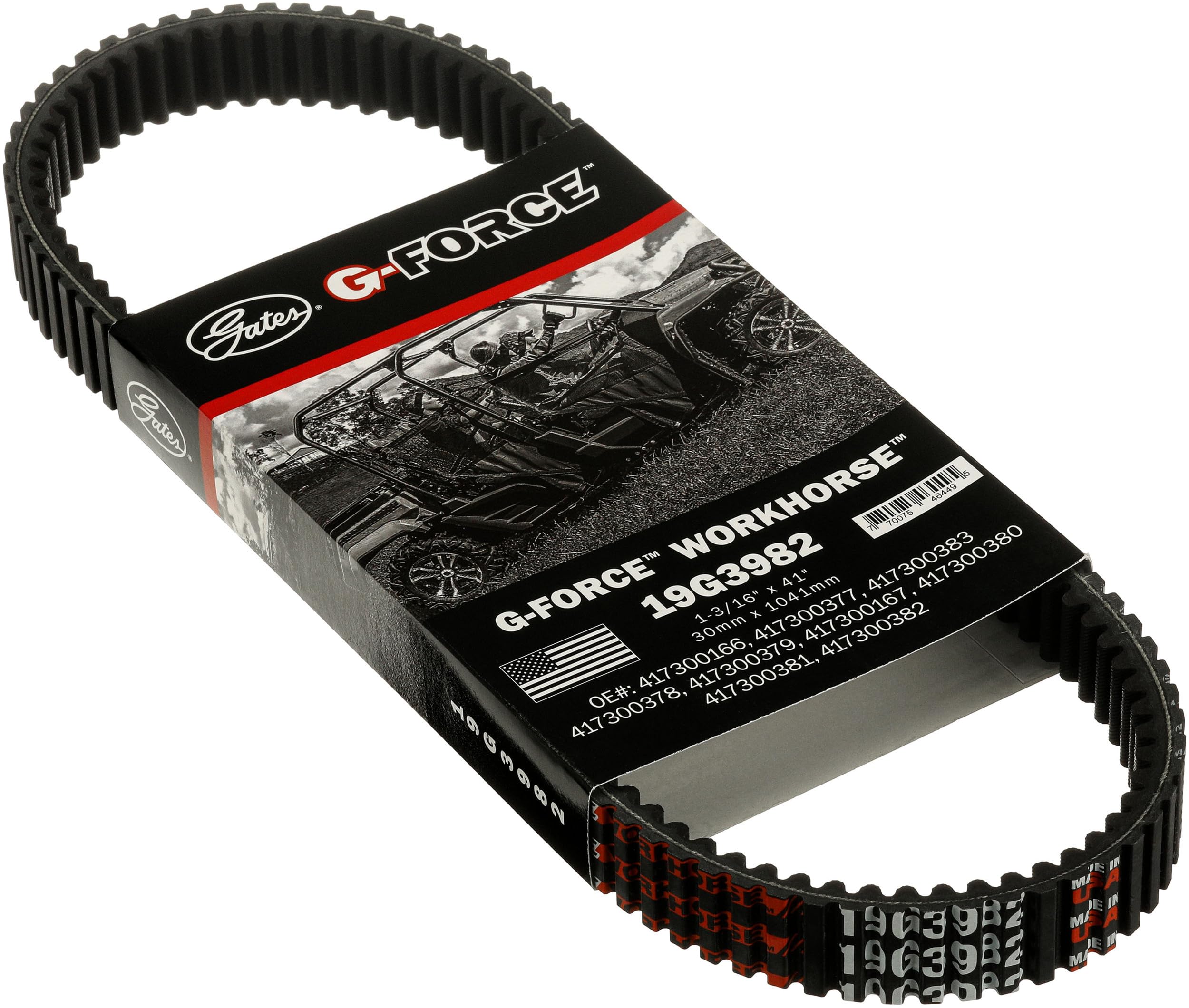 Gates 19G3982 G-Force Workhorse Continuously Variable Transmission (CVT) Belt