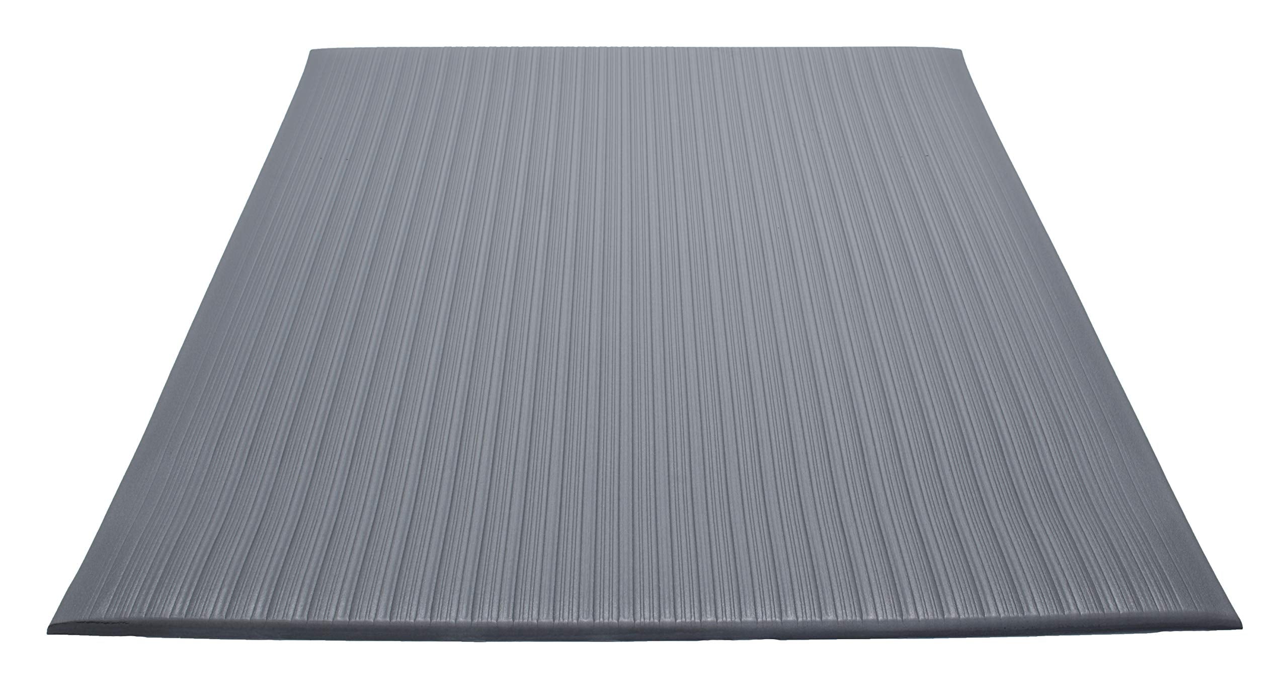 FANMATS 24046002GY Guardian Air Step Anti-Fatigue Floor Mat, Vinyl, Reduces Fatigue and Discomfort, 4 Width, 60Length, Gray