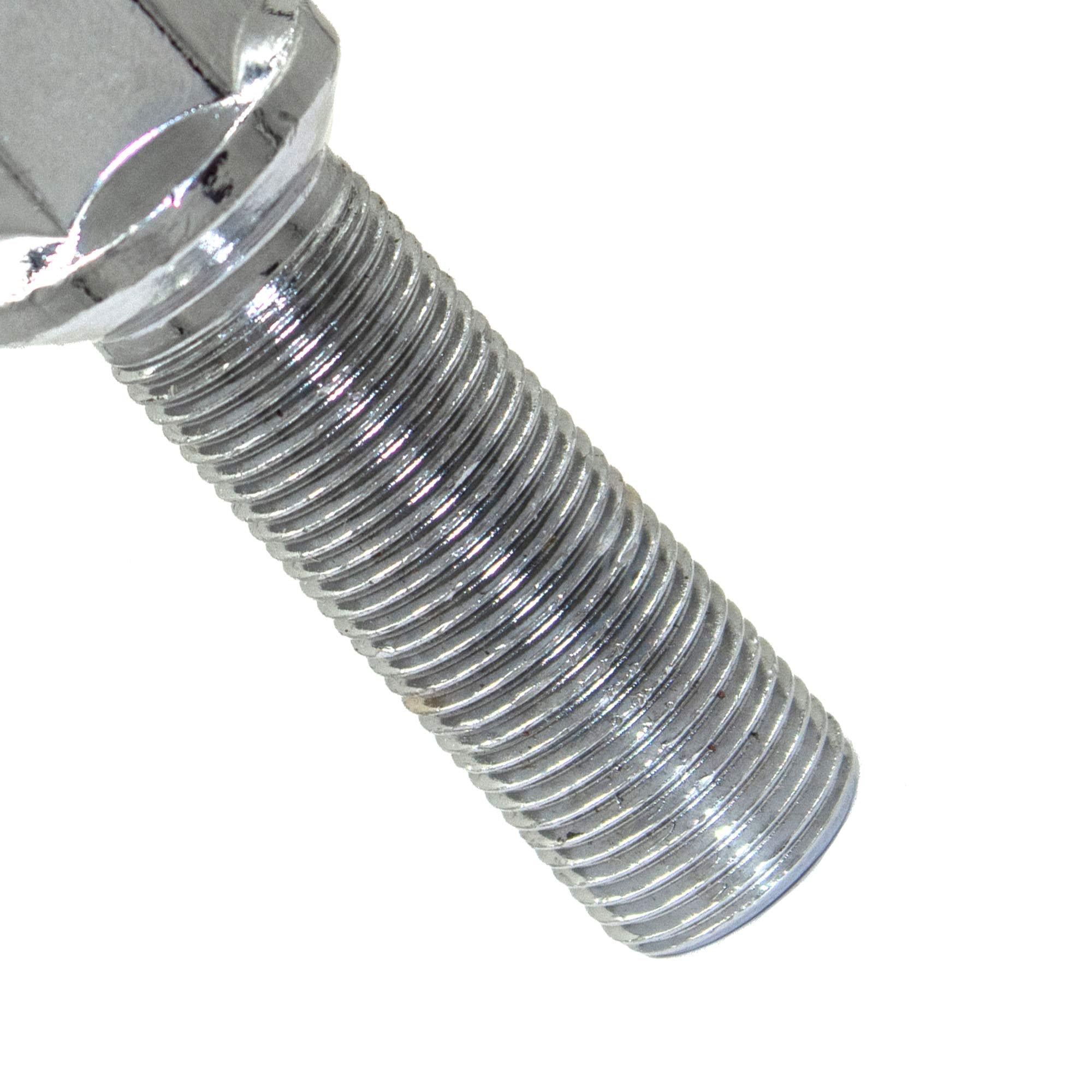 20 Pc Chrome M14 X 1.25 Conical Lug Bolts With17Mm Hex (24Mm Long)