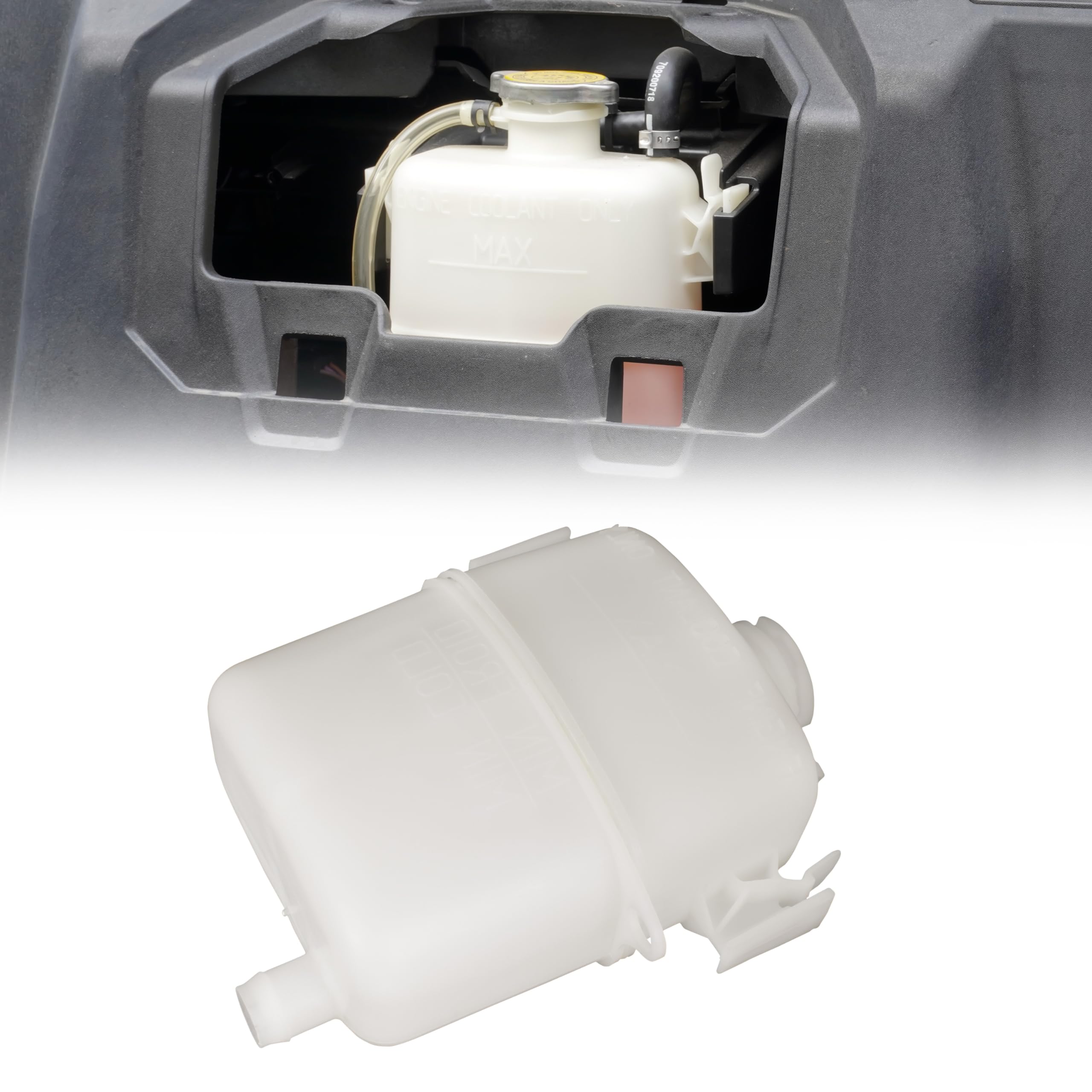 UTVSXPERT Tank-Coolant for X3, Coolant Reservoir Tank Assembly for Can-Am Defender/Maverick Max Turbo X3/Commander/Spyder RS RT/