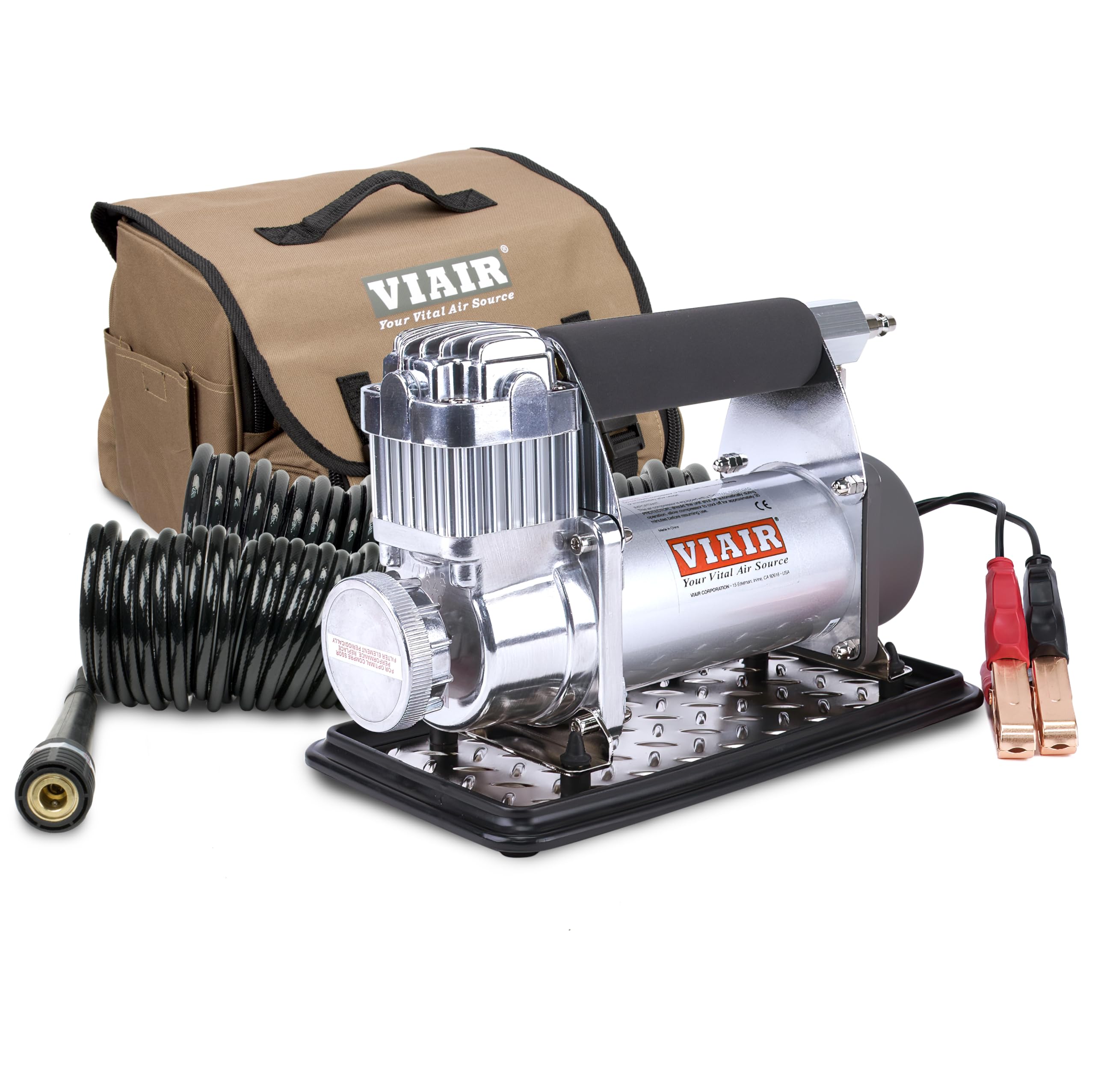 Viair 400P-Rv/40047 Automatic Portable Compressor, Tire Inflator Kit, Air Compressor For Rv, Truck, Jeep, And Suv Tires, Portabl