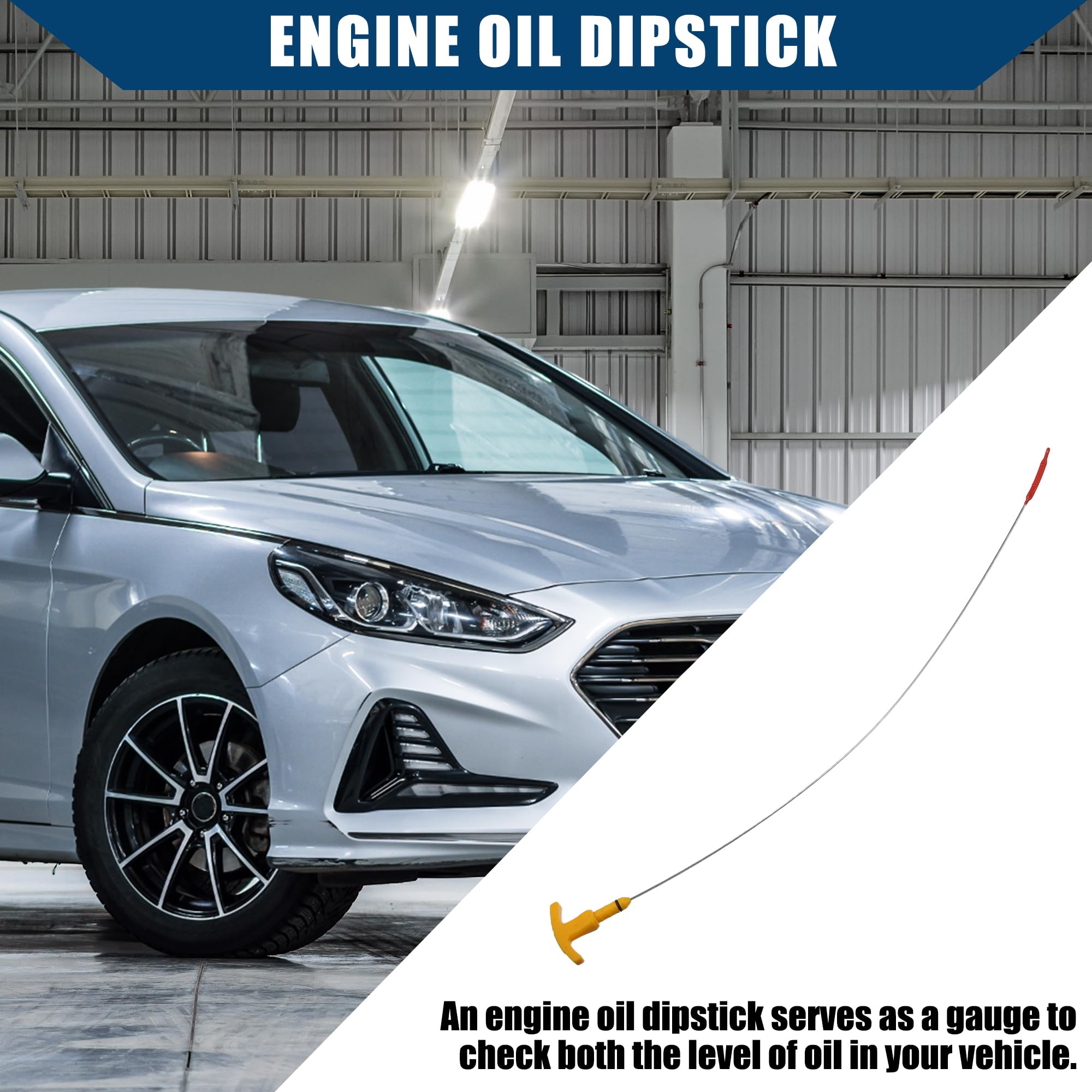 Hihaha No.26611-2E021 / Engine/Oil Dipstick for Hyundai Elantra 2011-2020 for Hyundai Tucson 2014-2021 / Oil Level Dipstick/Dura