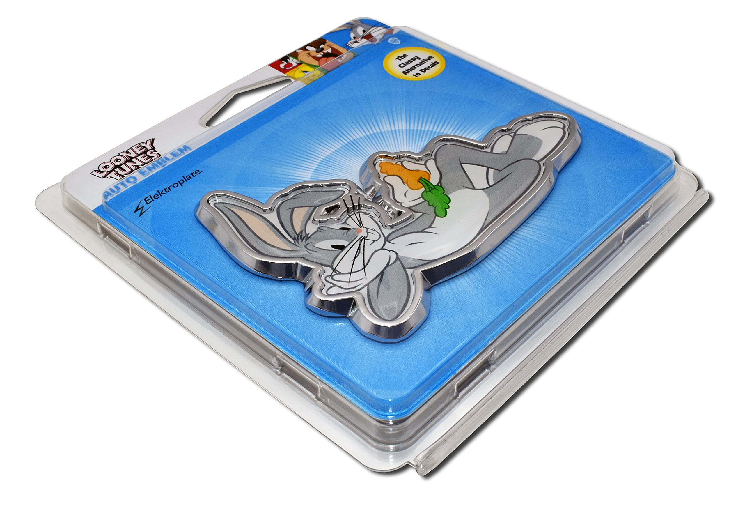Elektroplate Bugs Bunny All Metal Car Emblem | Weatherproof | Universal Fit 3.6" x 2.5"