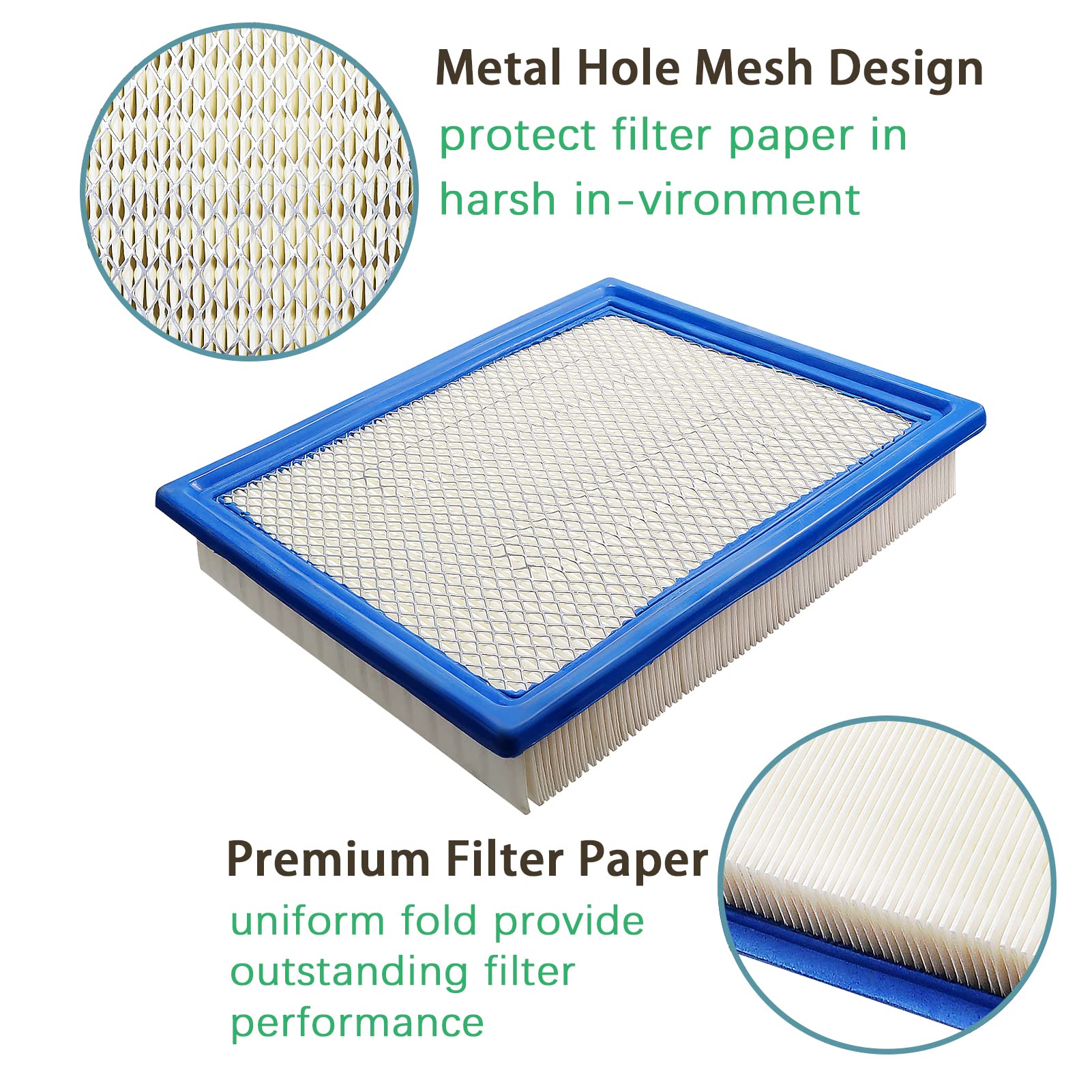 Air Filter 7081622 7081889 Replacement for Polaris RZR 900 / RZR 4 900 / RZR 900 XP/RZR 900 XP 4 2011-2015