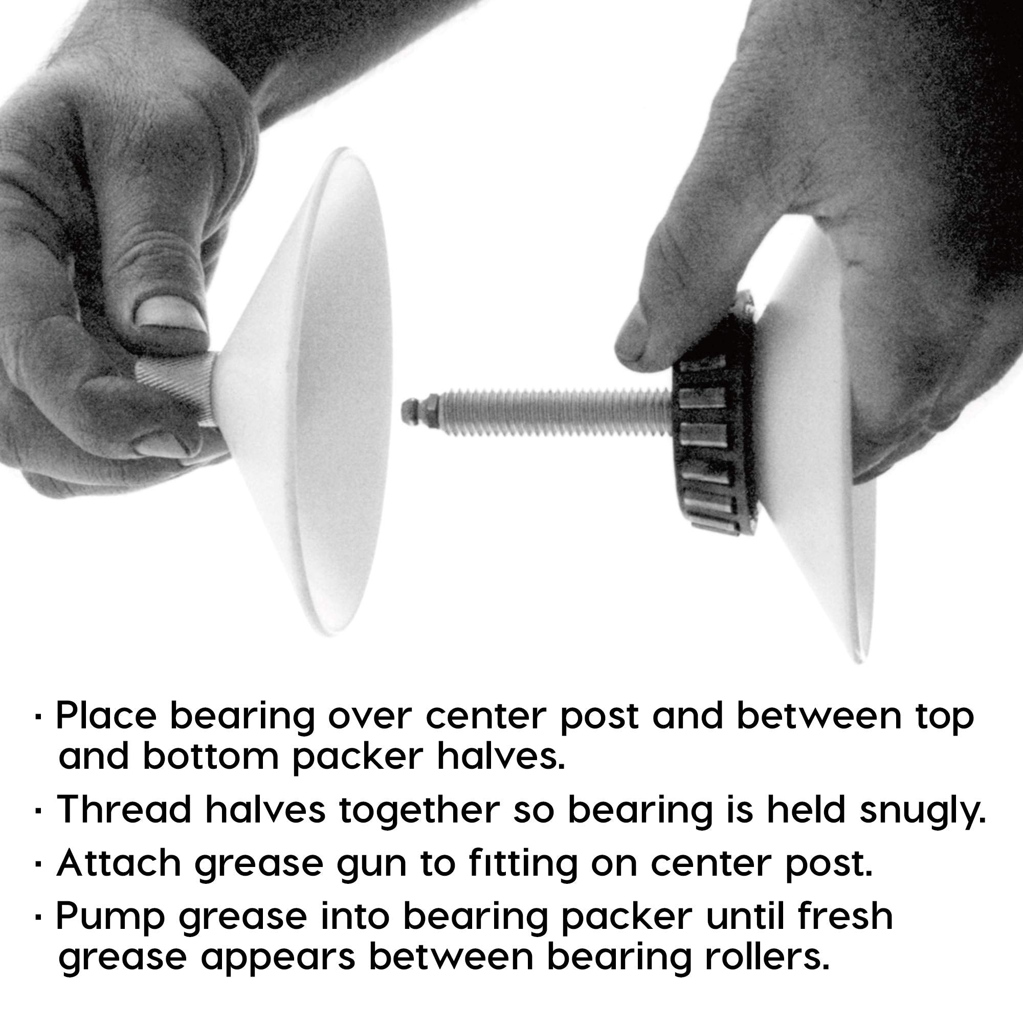 Powerbuilt 648480 Plastic Bearing Packer, White, Large