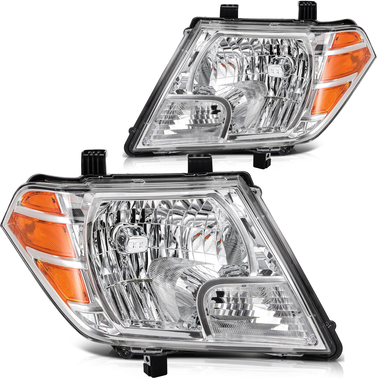 OCPTY Headlight Assembly Pair Replacement for 2009-2019 For Nissan Frontier Bulbs Not Included Driver Passenger Side