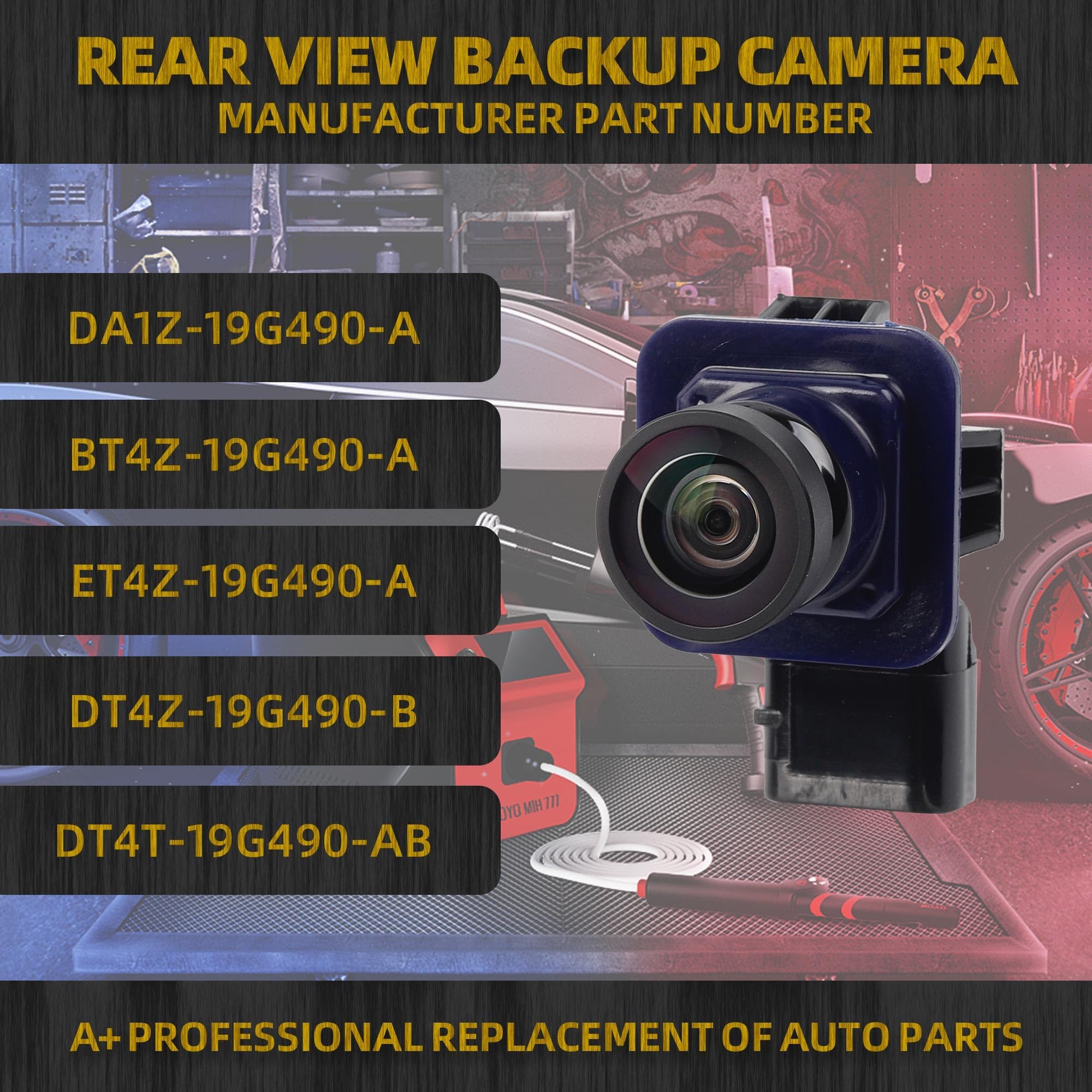 Dasbecan Rear View Park Assist Backup Camera Replacement Compatible With Ford Edge 2011-2015 Lincoln Mkx 2011-2013 Replaces# Bt4Z-19G490-B