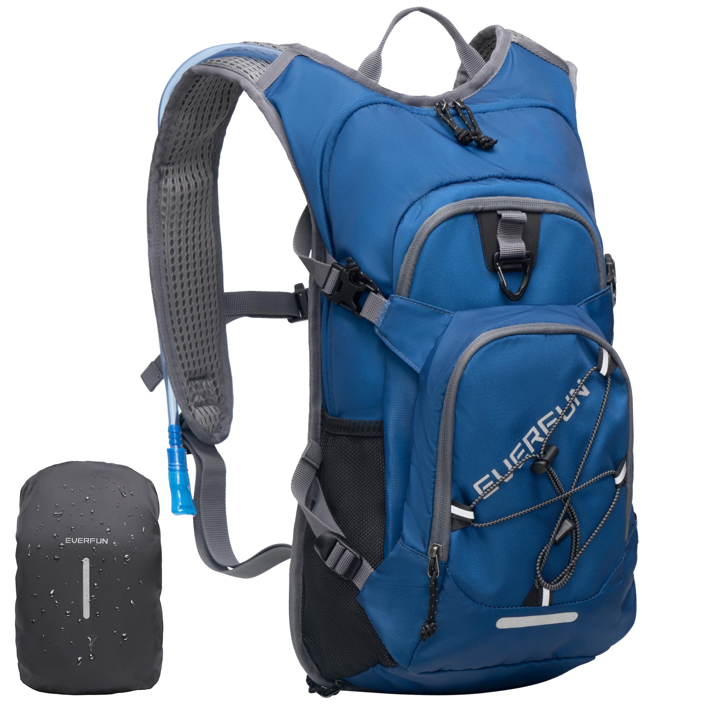 Everfun Hydration Backpack 18L With Water Bladder 2L And Rain Cover, Hiking Water Backpack Men Women Hydration Pack Insulated Lightweight Day Hydropack For Hiking, Biking, Running, Festivals
